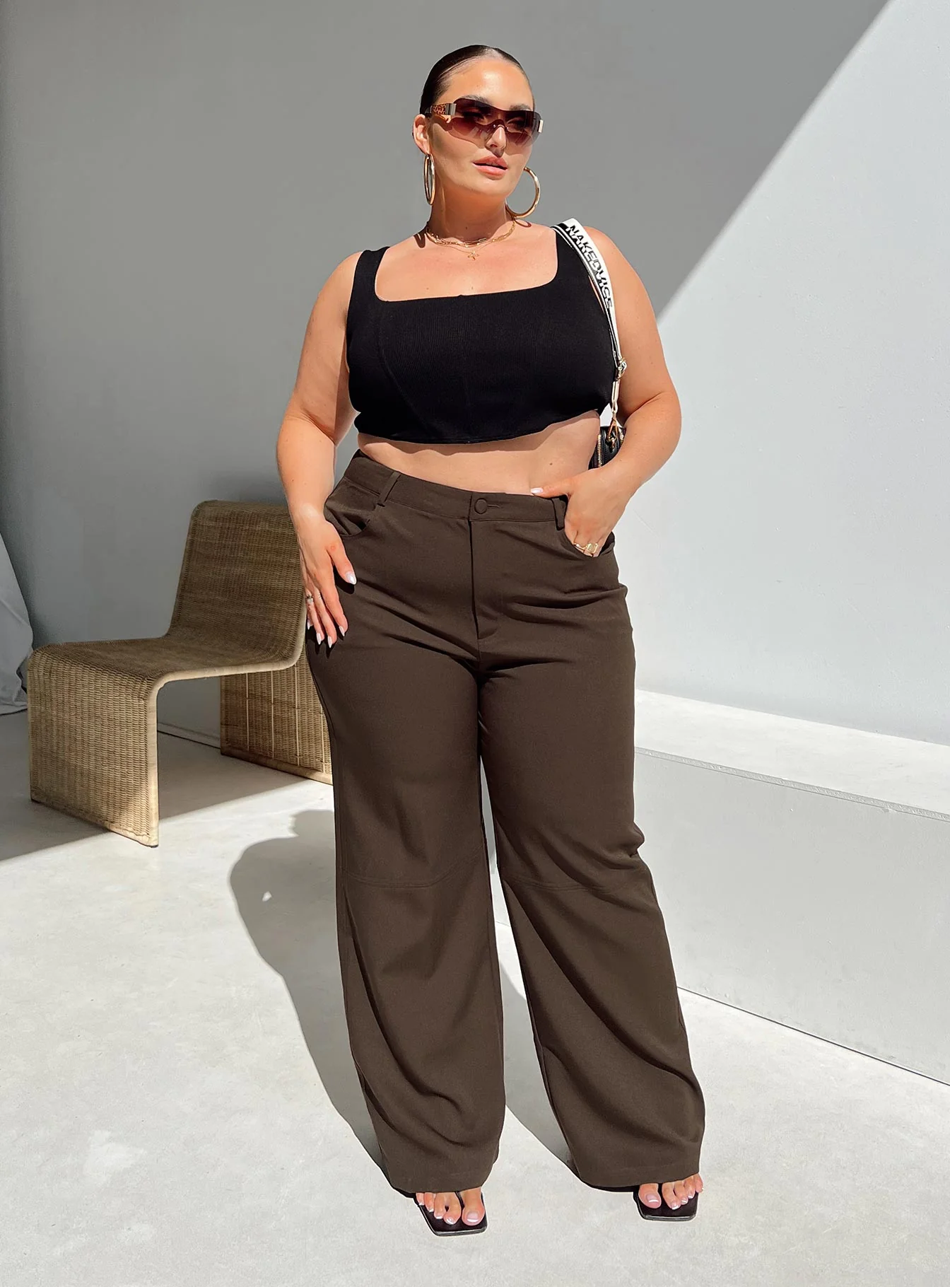Lulu Pants Brown Curve - Image 2