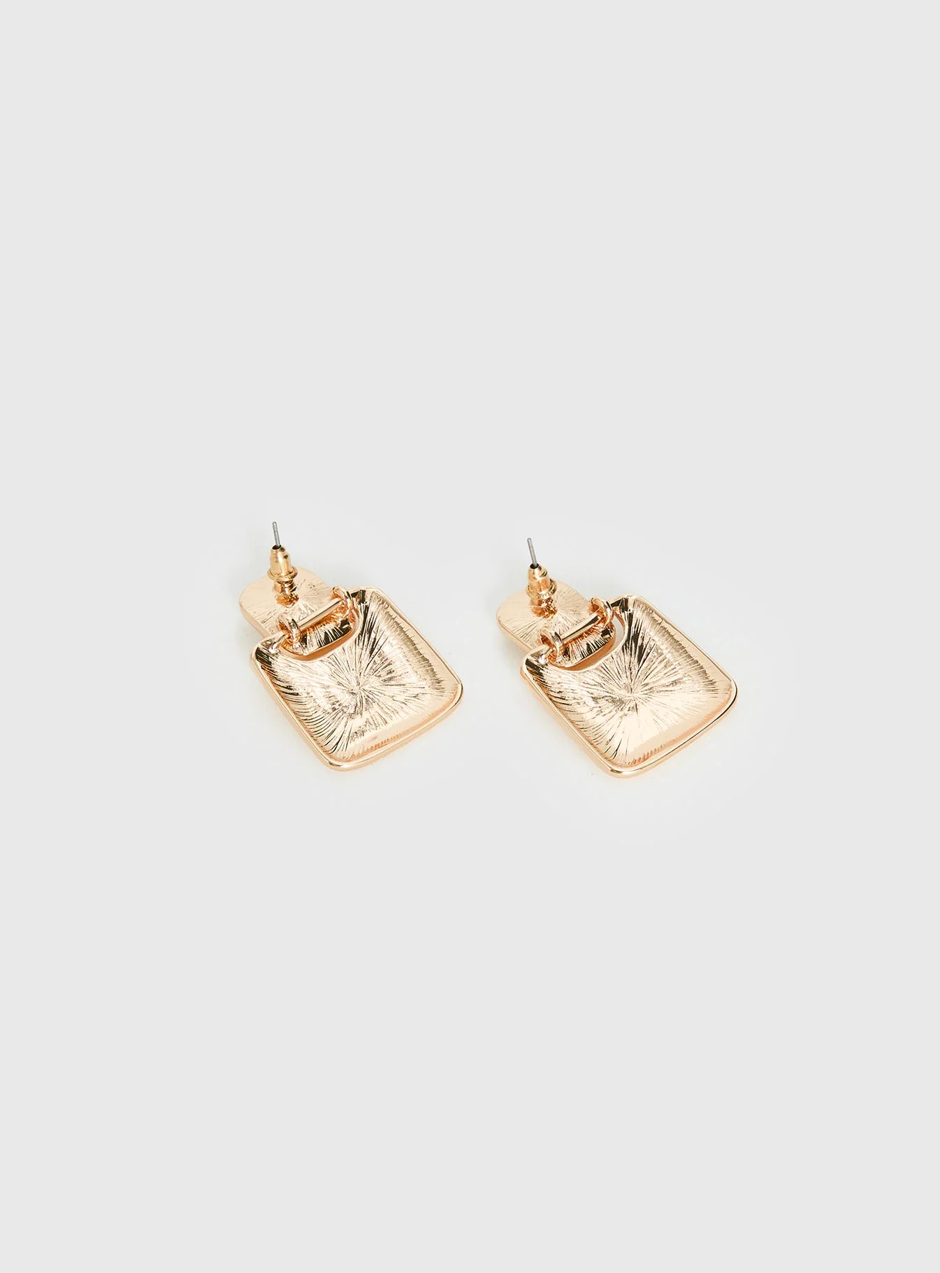 Luminary Diamante Detail Earrings Gold - Image 4