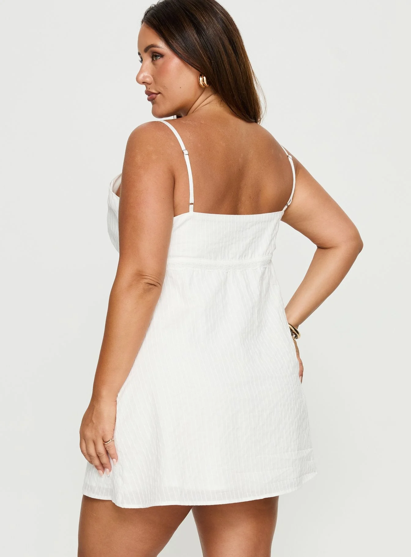 Lunya Mini Dress White Curve - Image 5