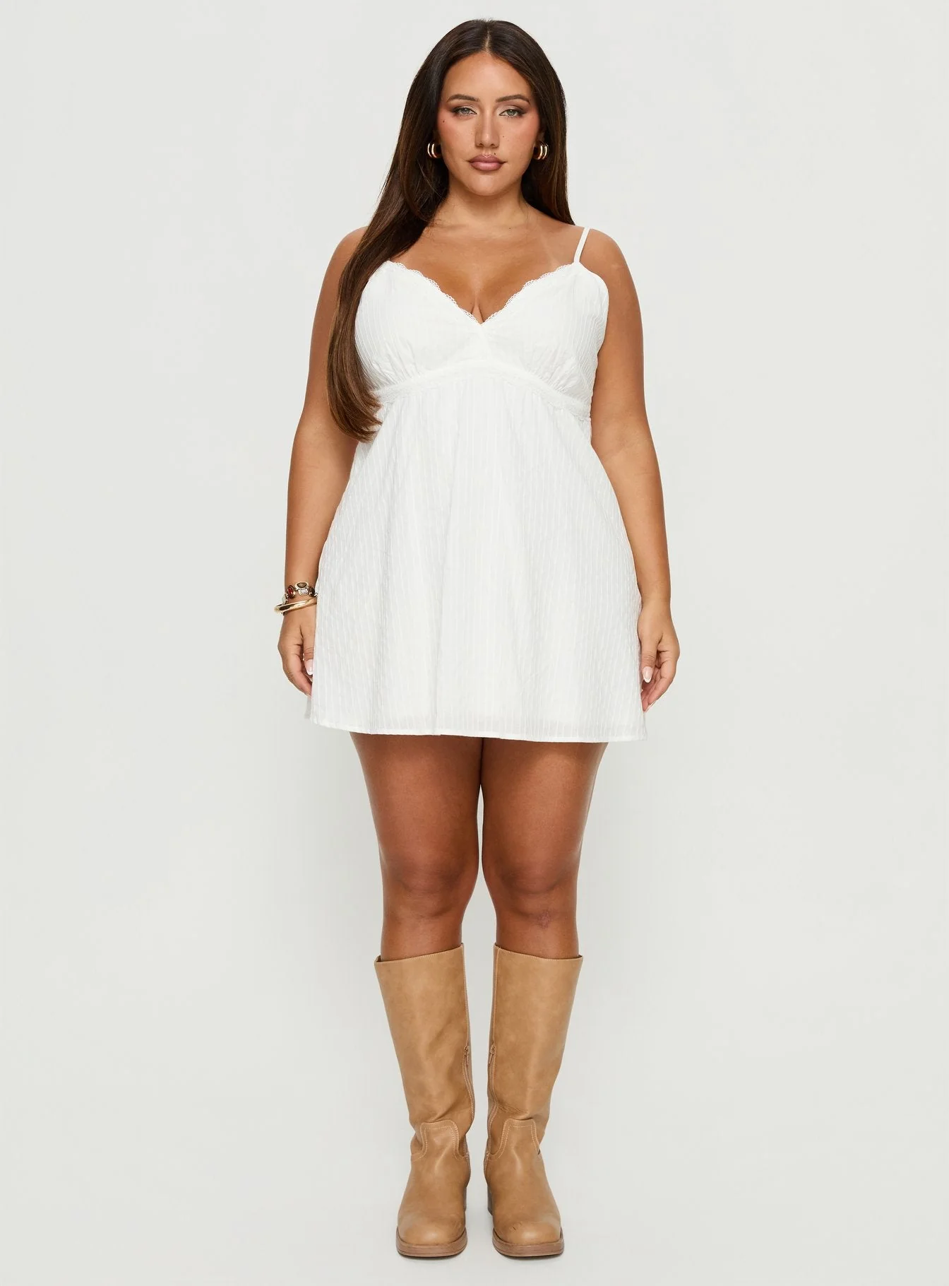 Lunya Mini Dress White Curve - Image 7