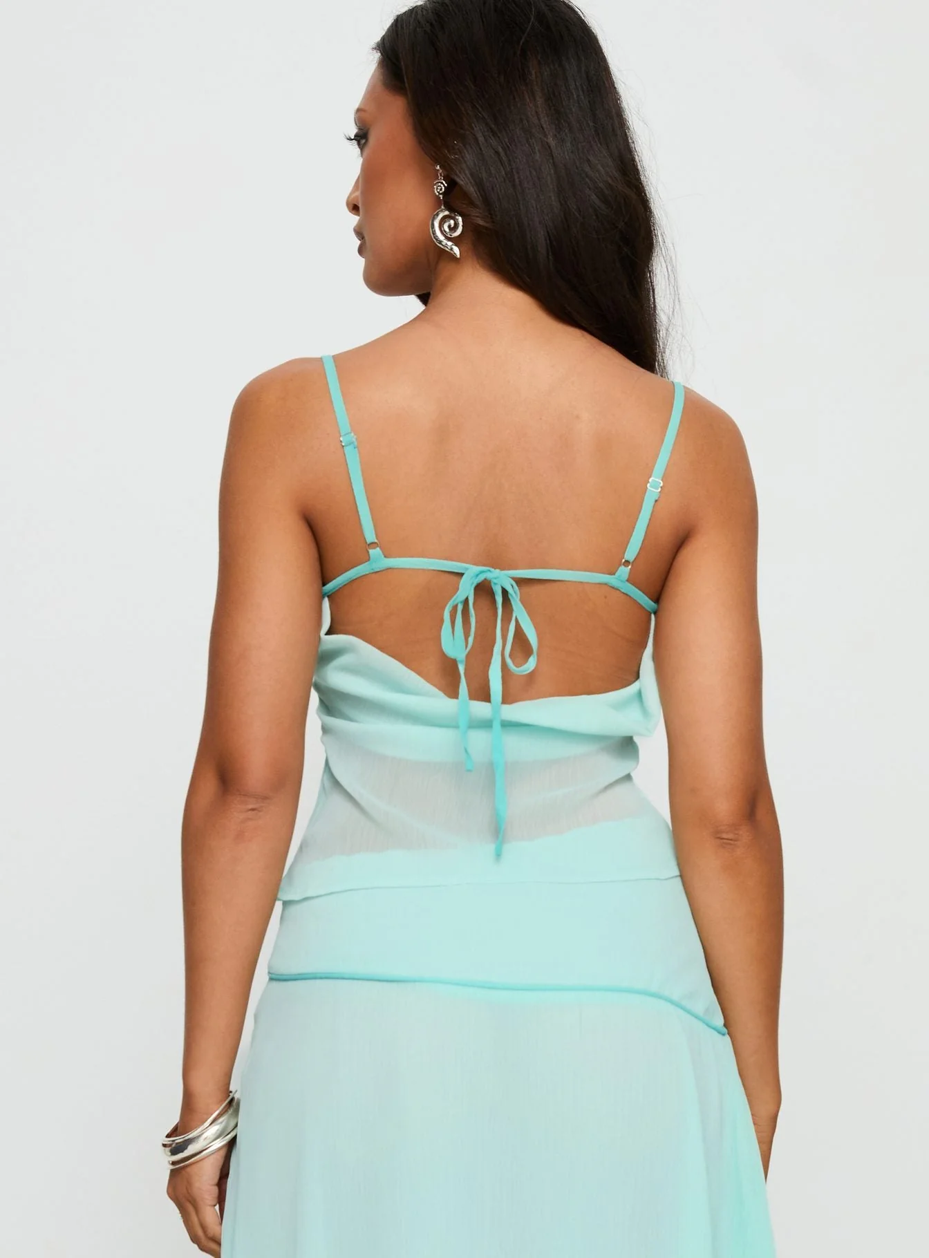 Lynnett Embroidered Cami Top Mint - Image 5