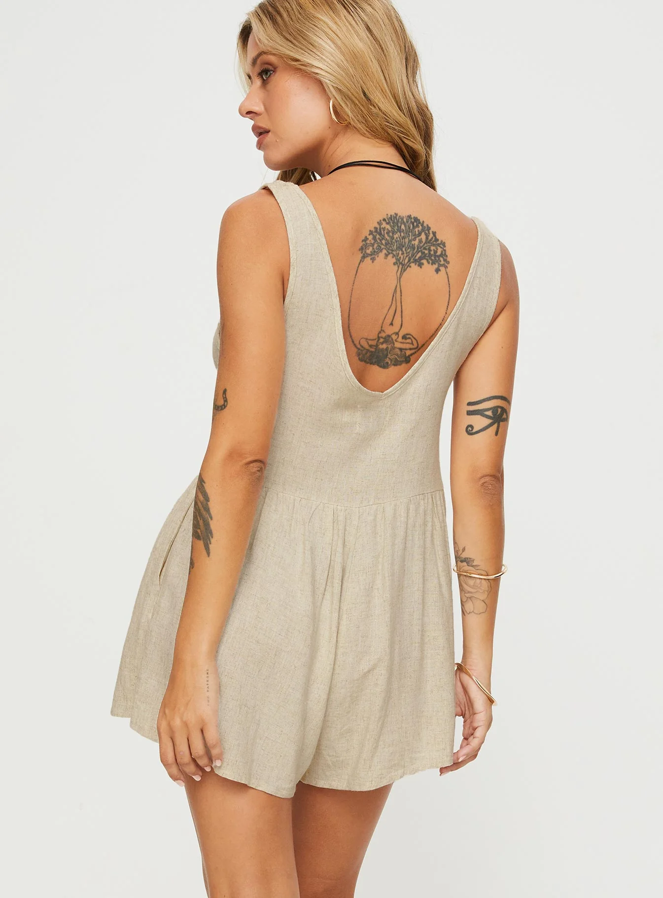 Mackellar Playsuit Beige - Image 4