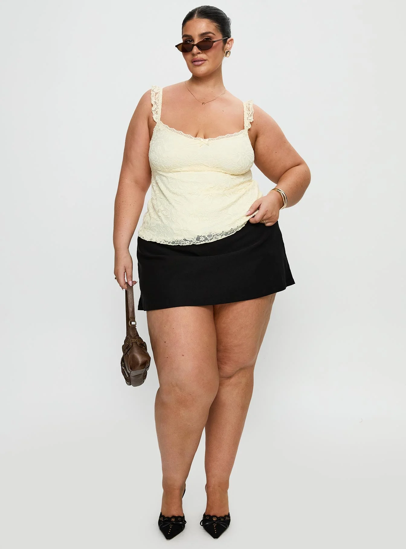 Madaleine Lace Top Cream Curve - Image 3
