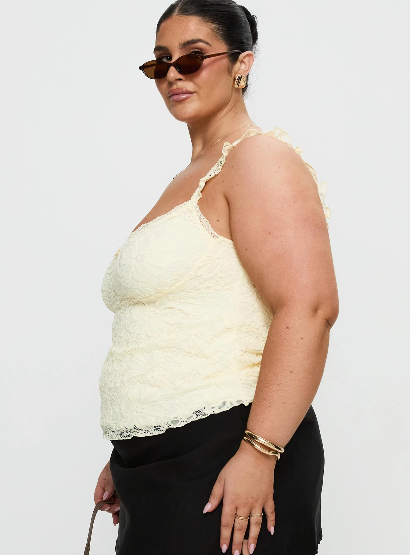 Madaleine Lace Top Cream Curve - Image 4