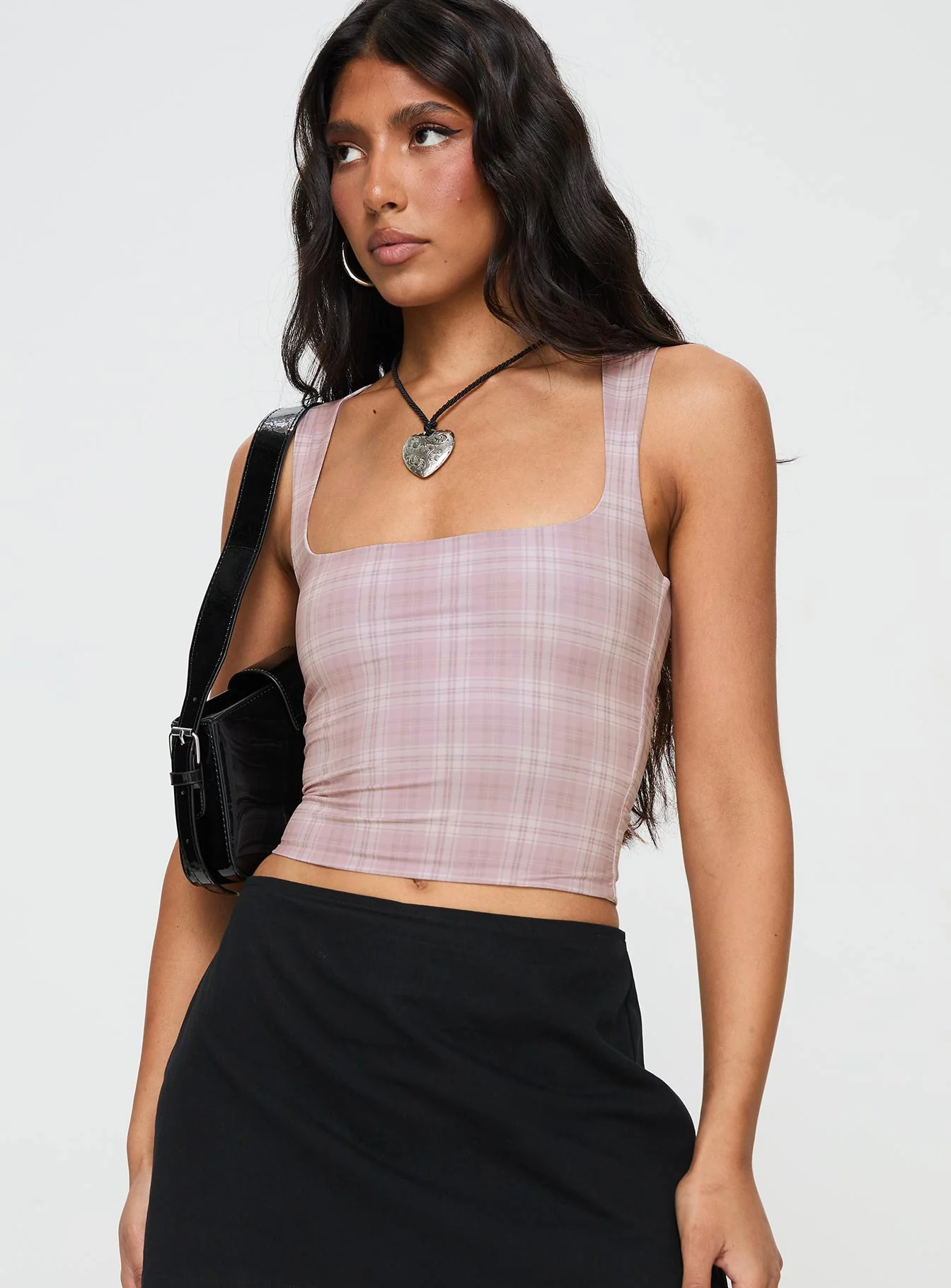 Back In Time Top Pink Check - Image 2