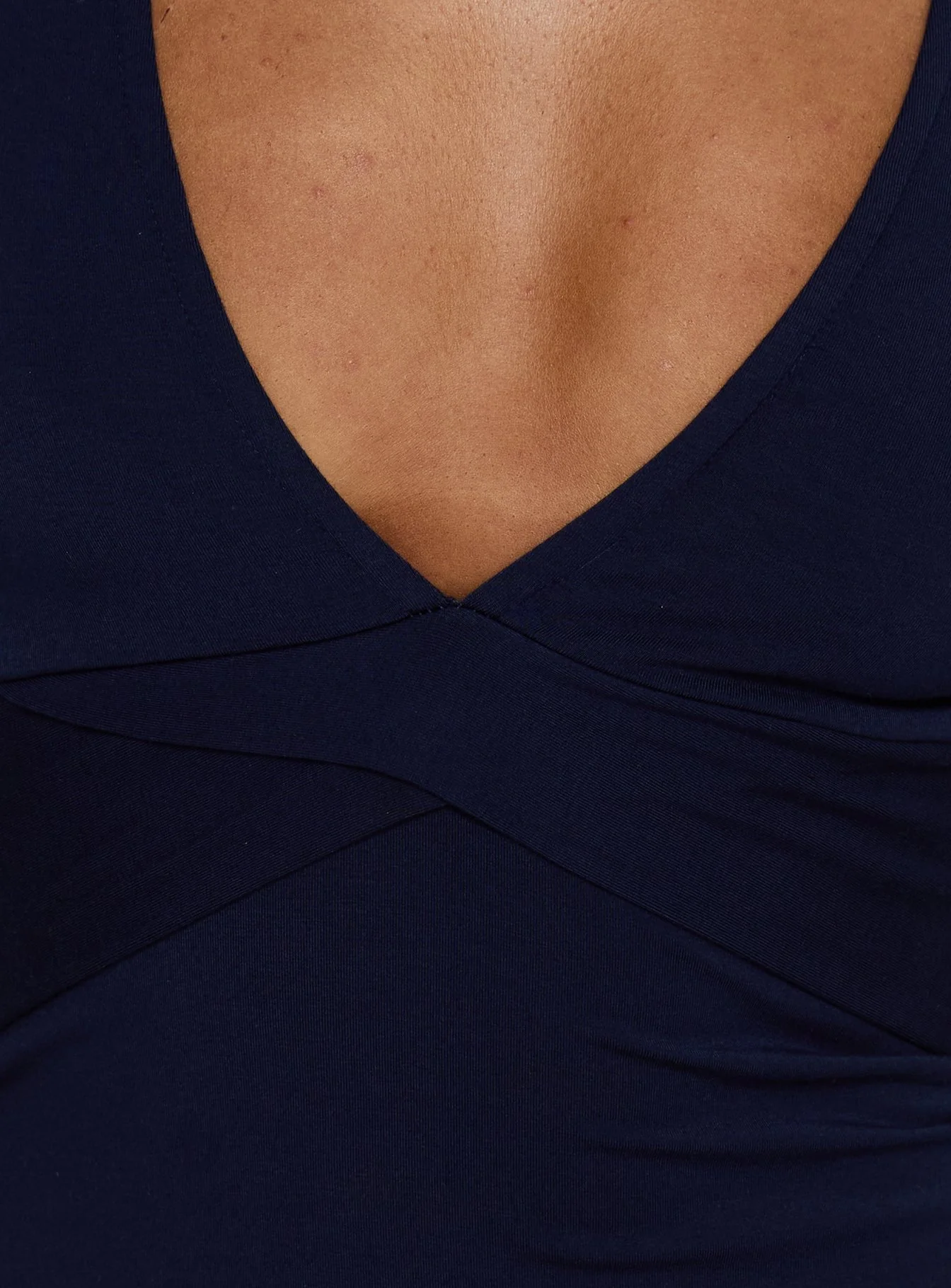Madelon Long Sleeve Wrap Top Navy - Image 6