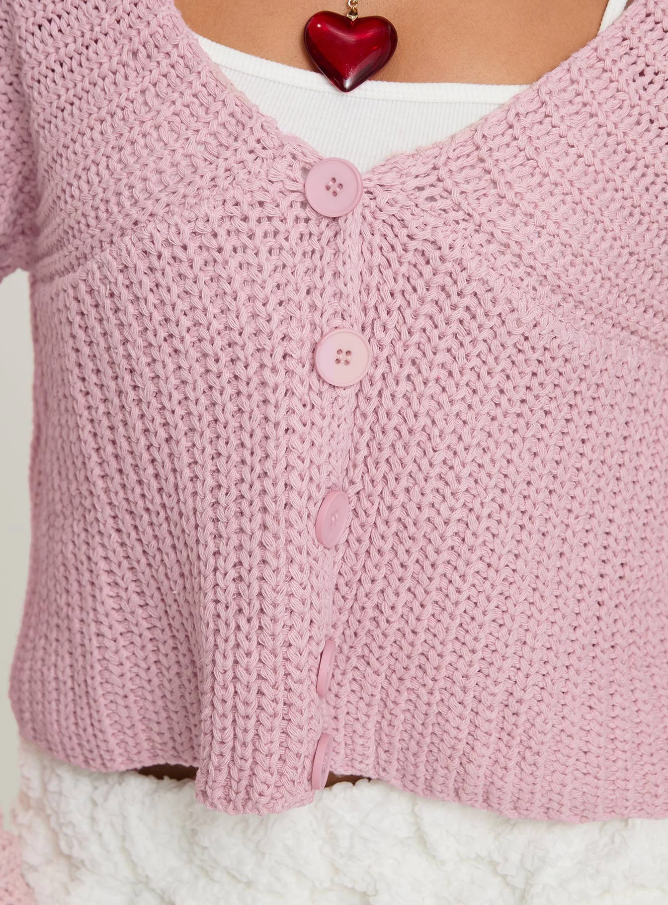 Maela Knit Cardigan Pink - Image 6