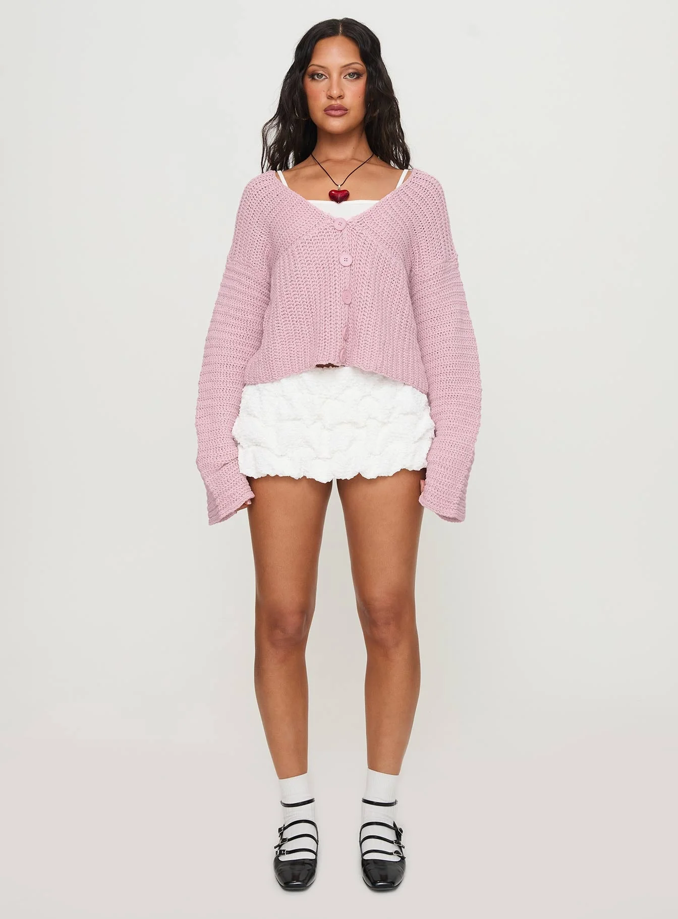 Maela Knit Cardigan Pink - Image 7