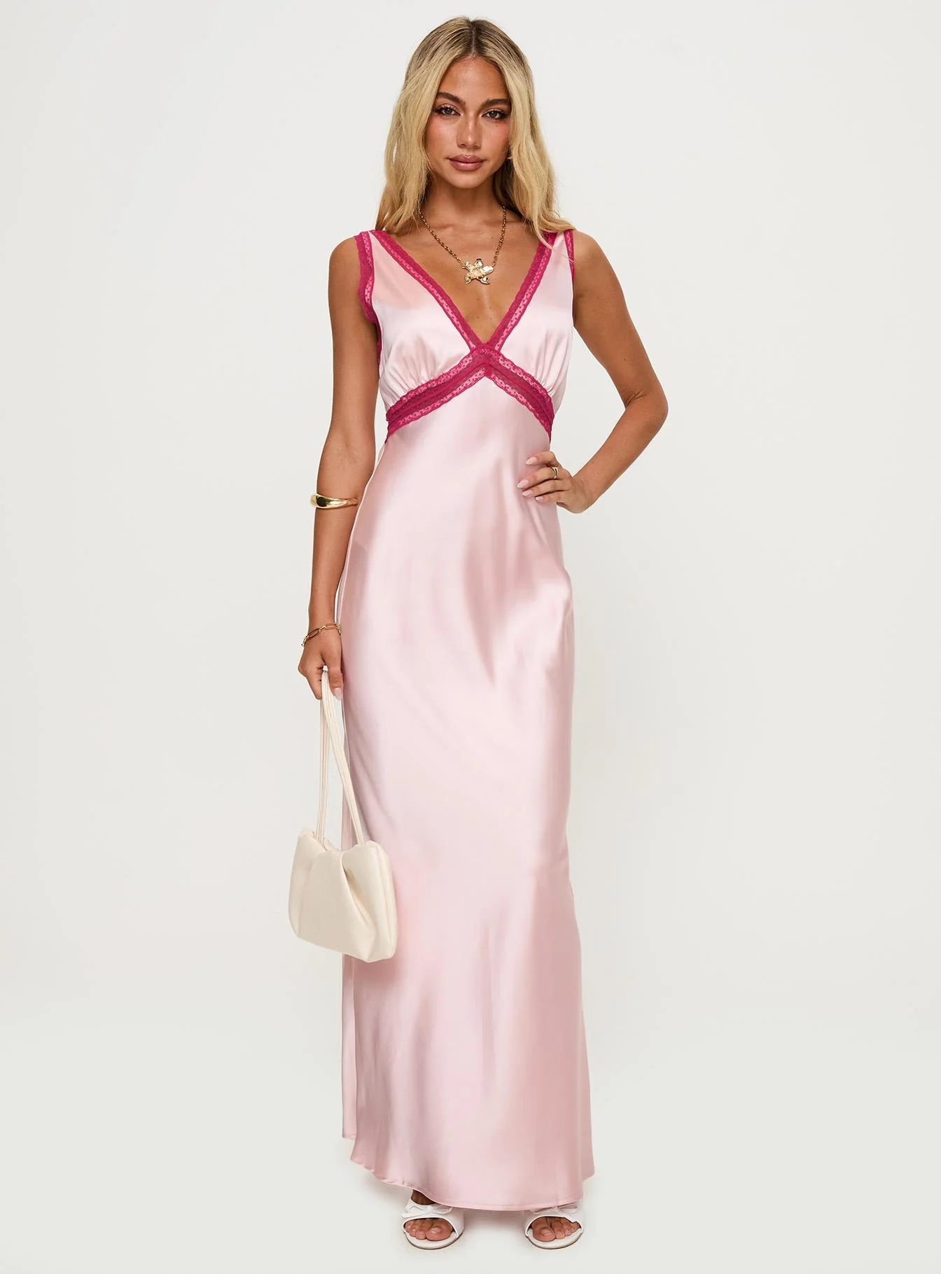 Maelene Maxi Dress Pink / Red - Image 2