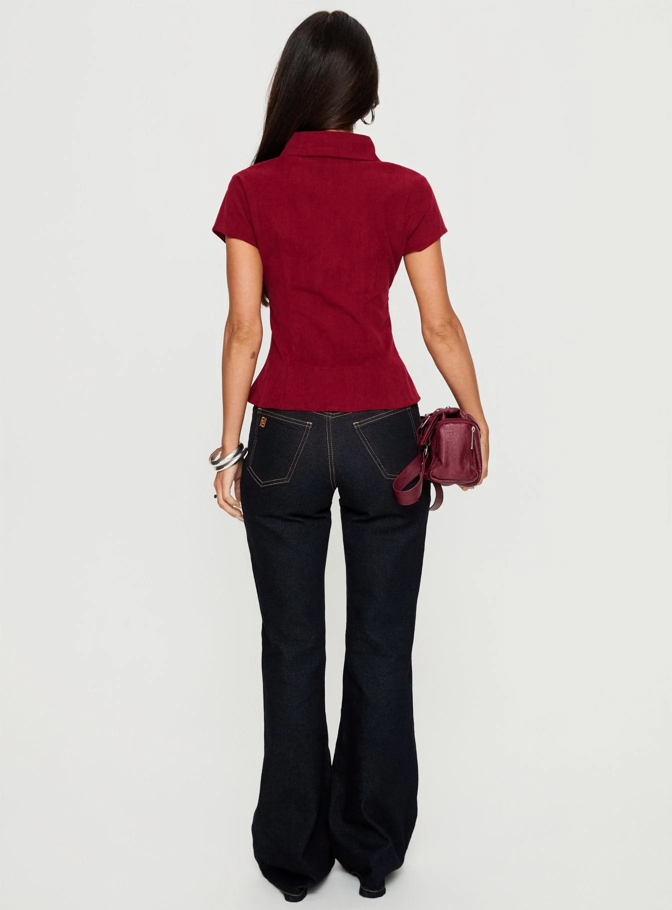 Magic Mirror Mid Rise Bootleg Jeans Raw Indigo - Image 5