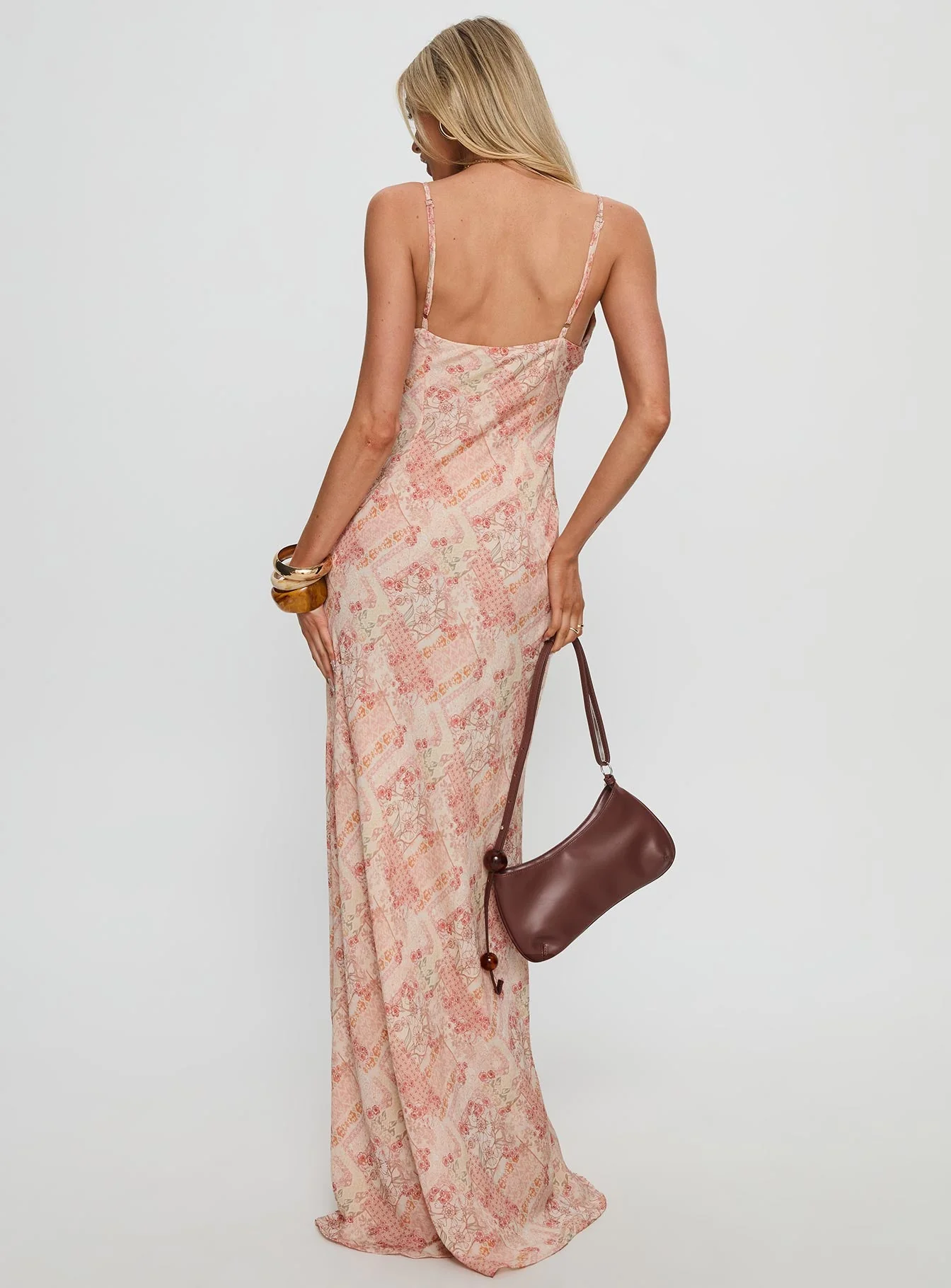 Magnolias Splice Maxi Dress Vintage Multi - Image 4