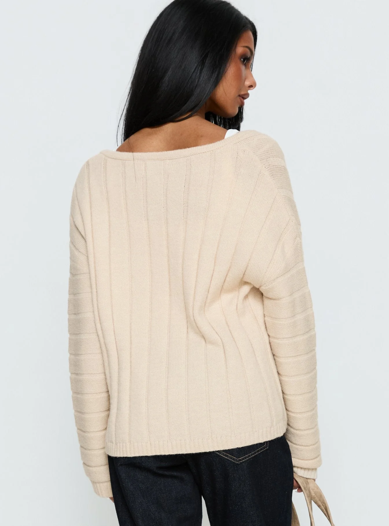 Main Thing Knit Sweater Beige - Image 5