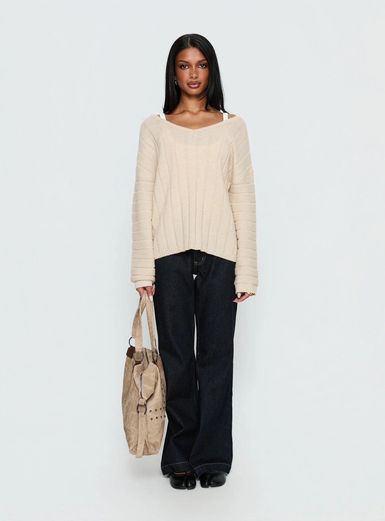 Main Thing Knit Sweater Beige - Image 7