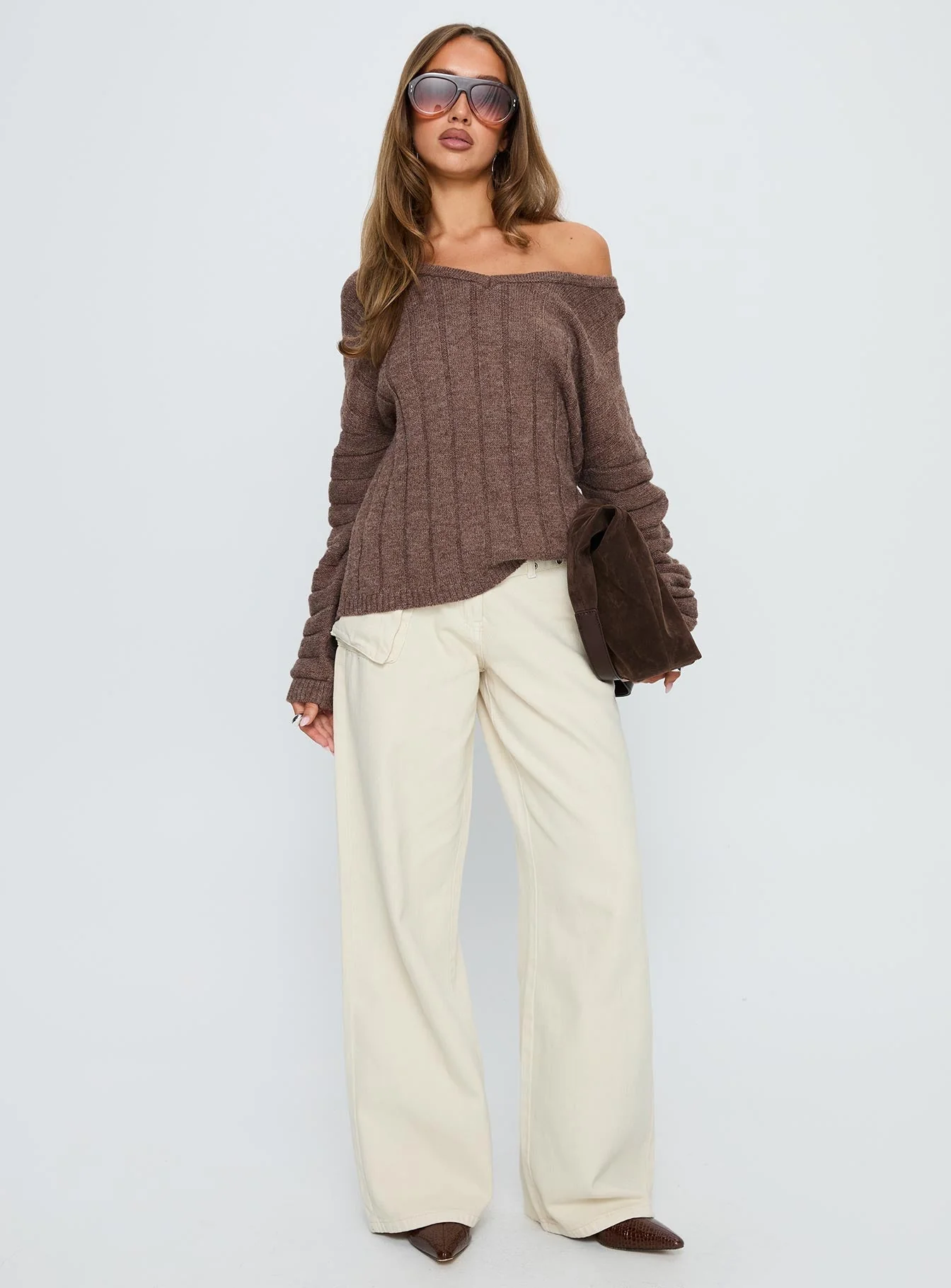 Main Thing Knit Sweater Mocha - Image 3