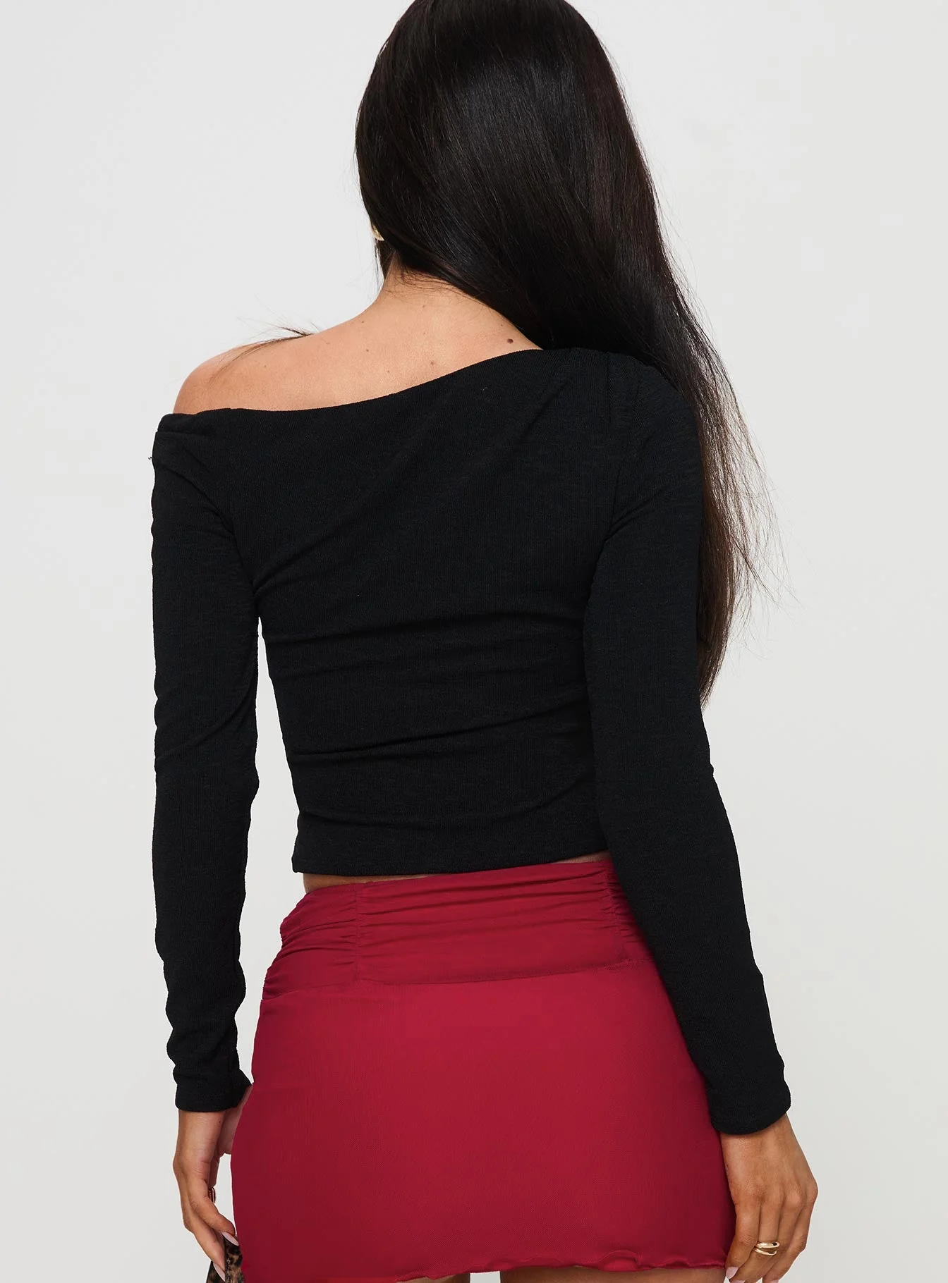 Malian Long Sleeve Top Black - Image 5