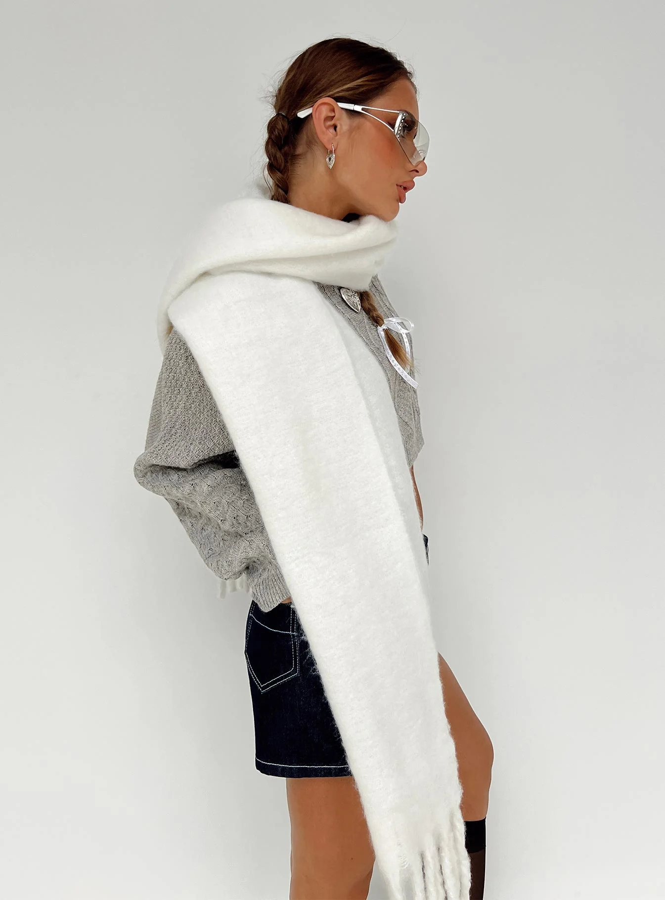 Mallan Scarf Cream - Image 3