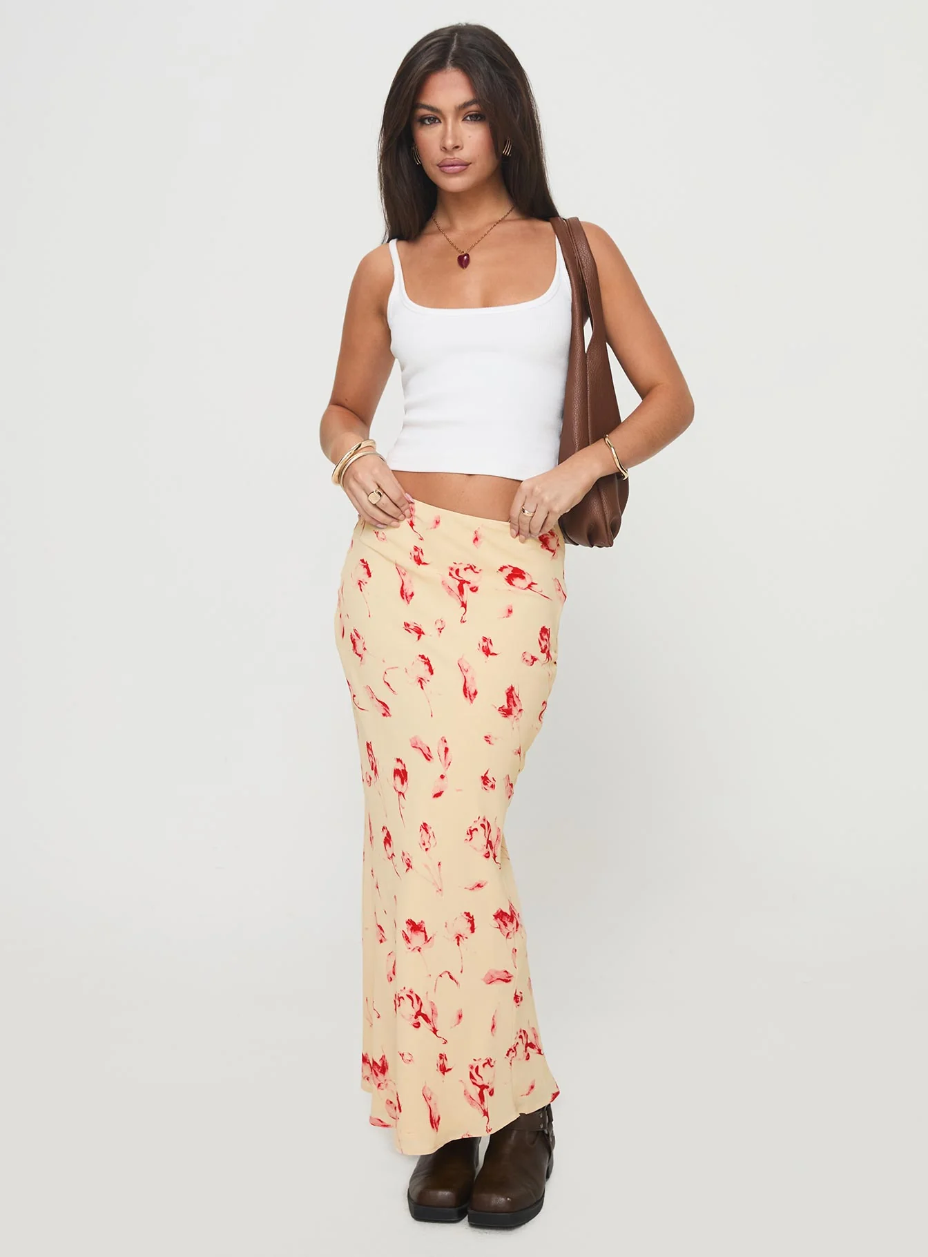 Mangoes Maxi Skirt Cream - Image 2