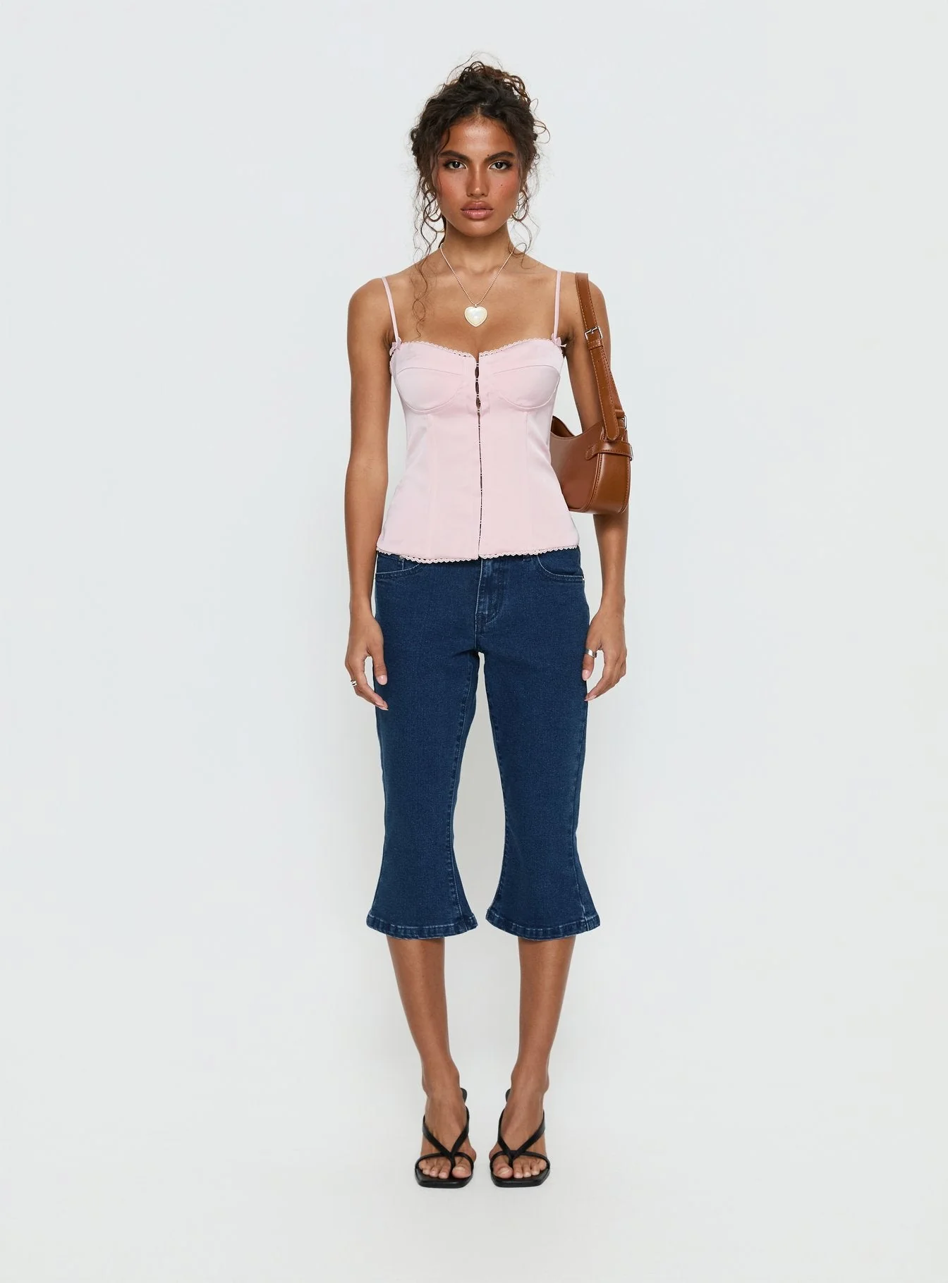Maralyne Satin Corset Top Soft Pink - Image 7