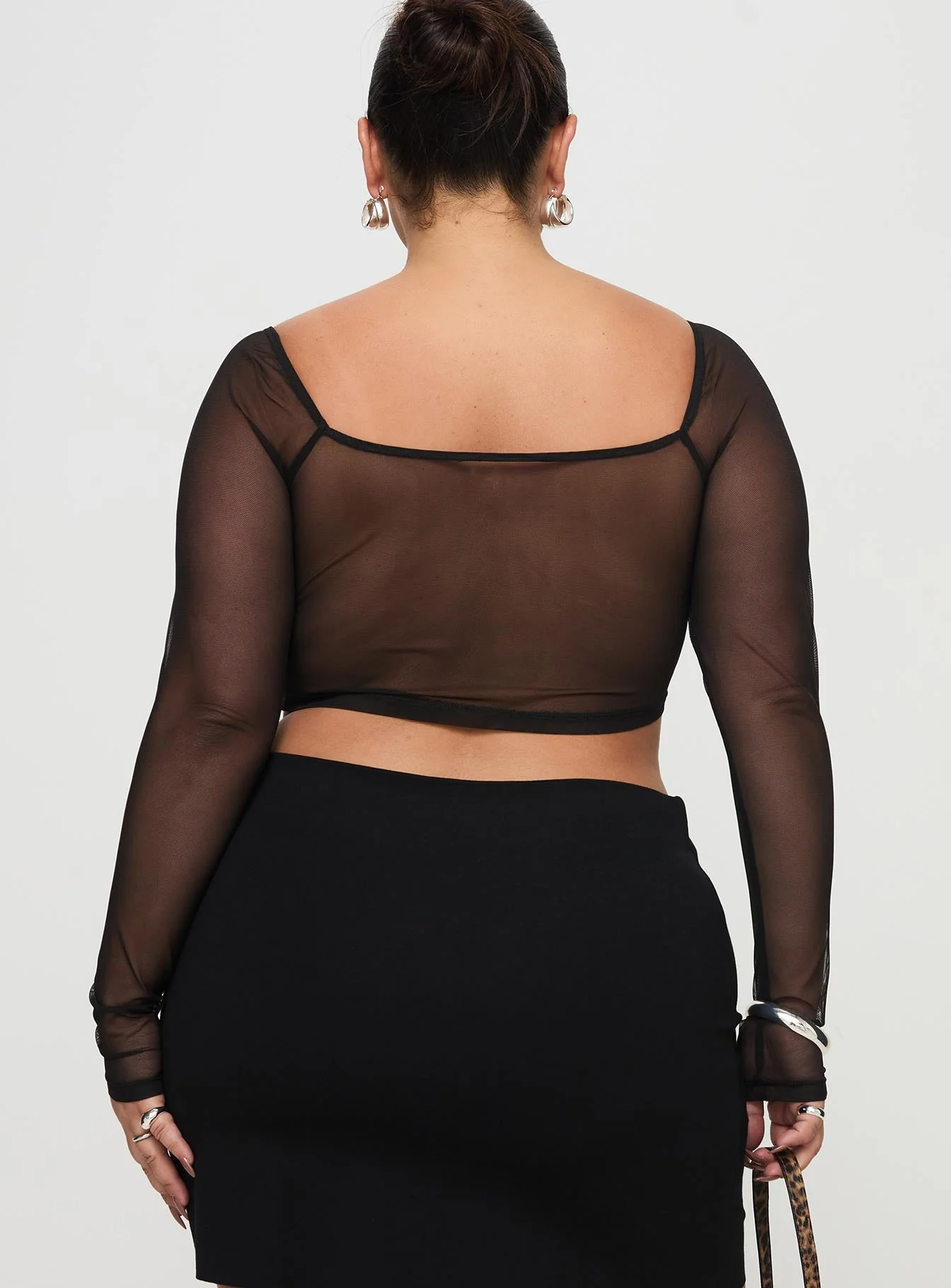 Maranta Long Sleeve Top Black Curve - Image 5