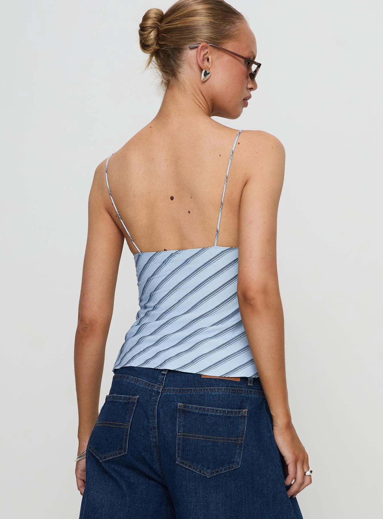 Mariah Top Blue Stripe - Image 5