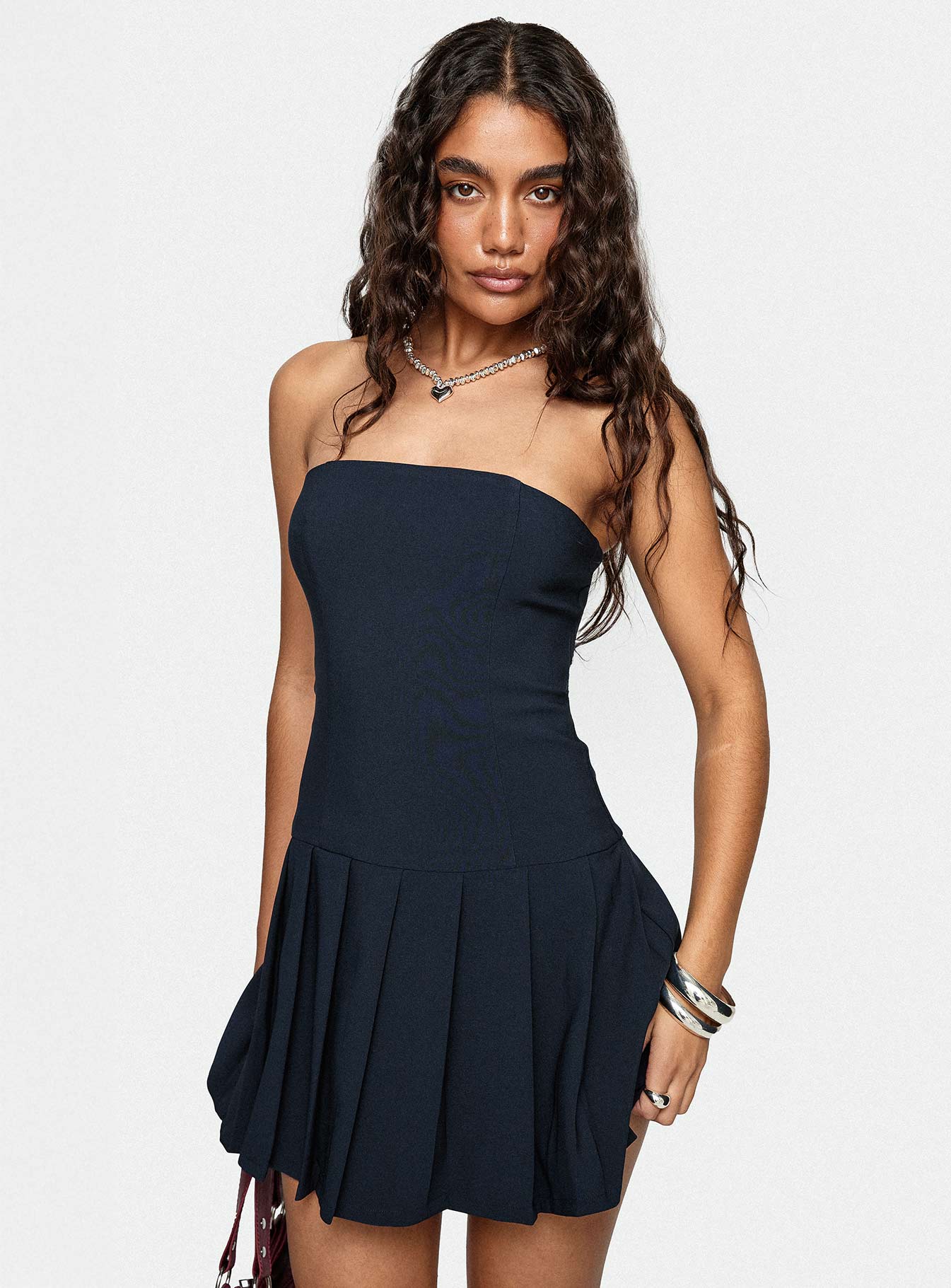 Mark My Words Strapless Playsuit Blue - Image 8