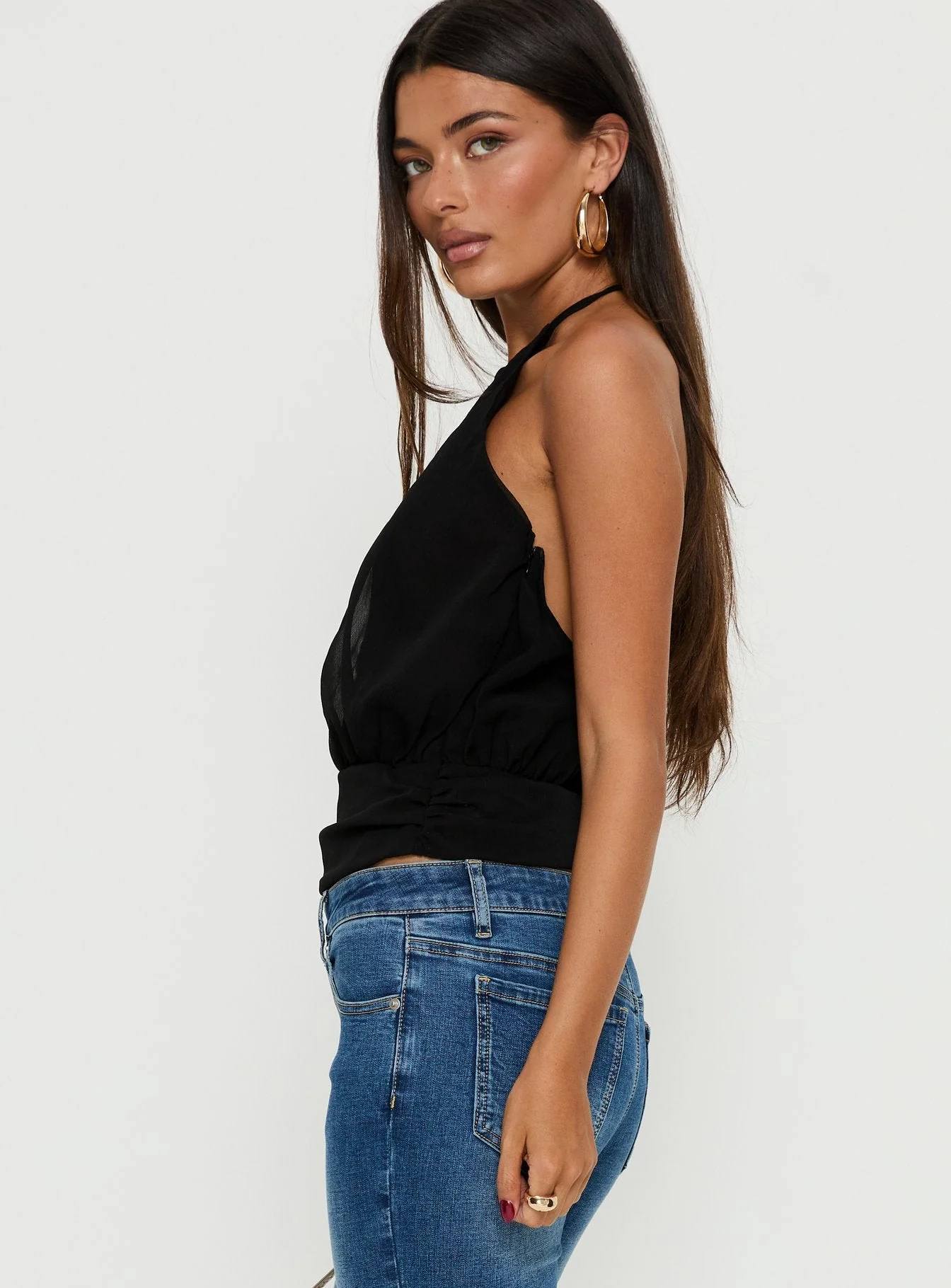 Marolyn Keyhole Top Black - Image 4