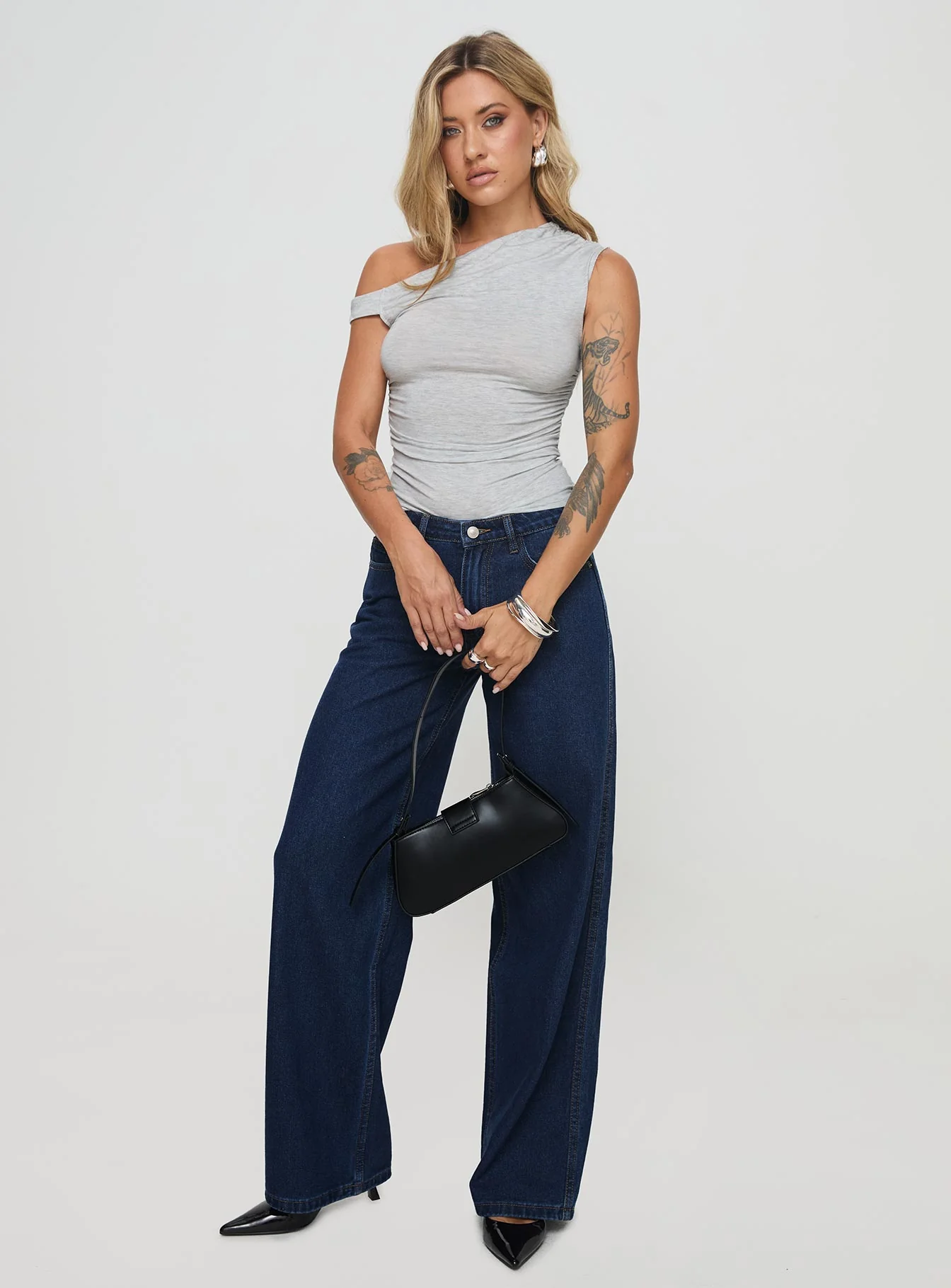 Maryanne Mid Rise Straight Leg Jeans Dark Wash - Image 3