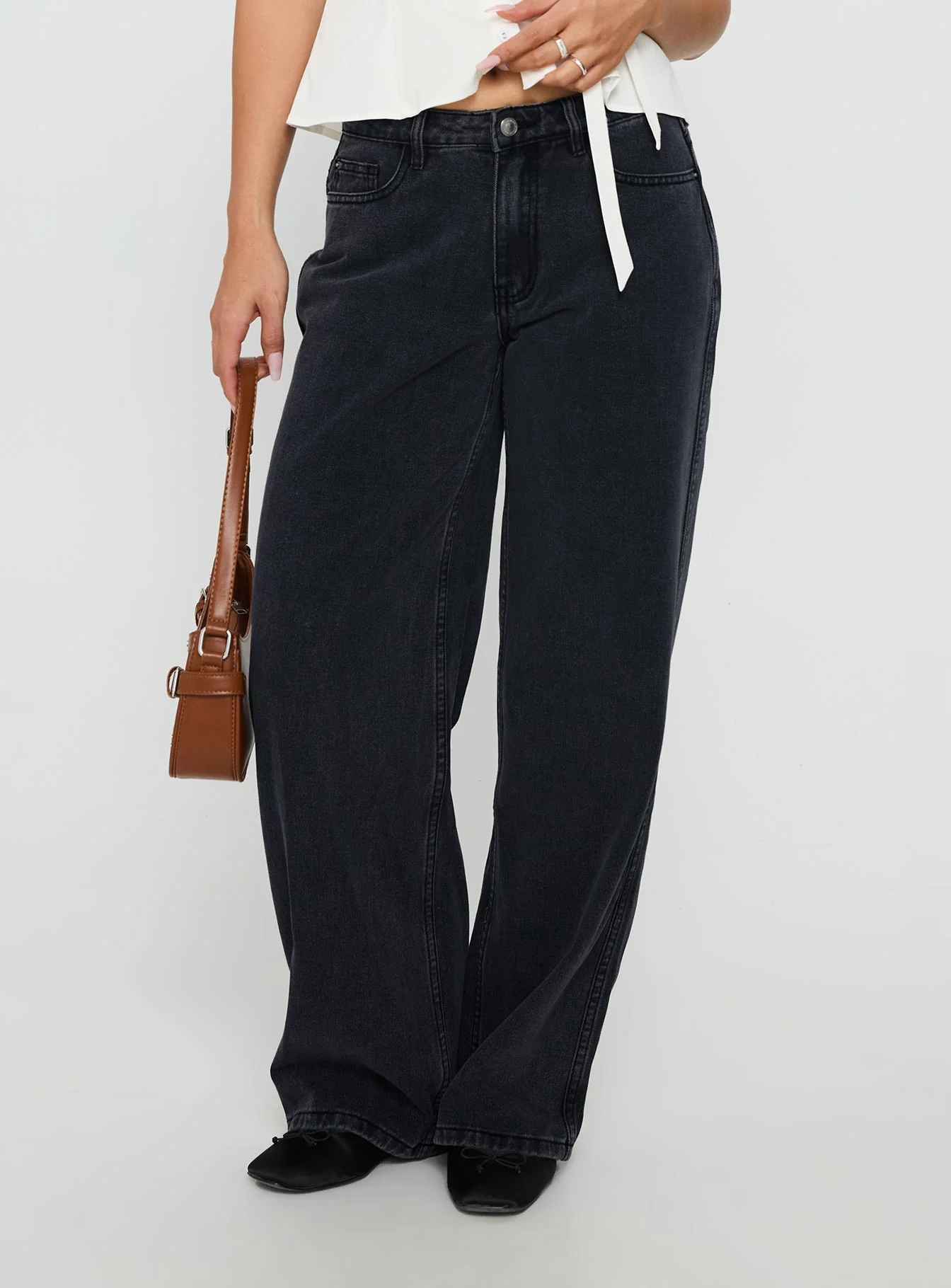 Maryanne Mid Rise Relaxed Jeans Washed Grey - Image 2