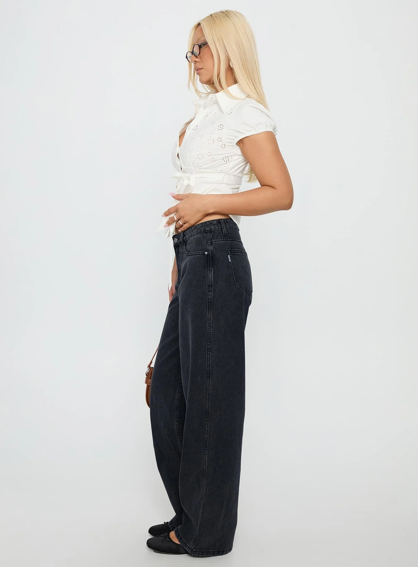 Maryanne Mid Rise Relaxed Jeans Washed Grey - Image 4