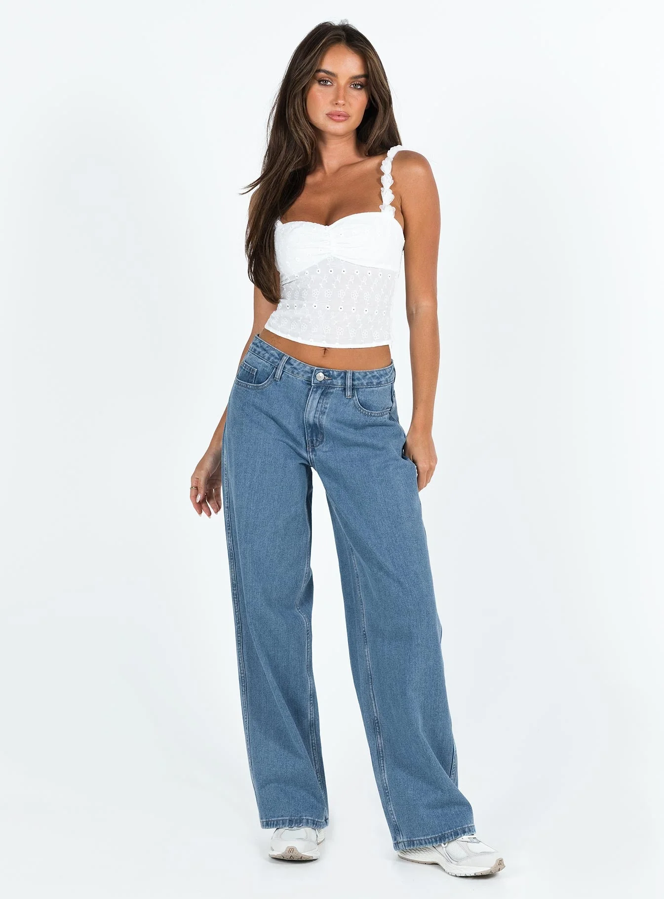 Maryanne Mid Rise Relaxed Jeans Mid Wash Denim Tall - Image 3