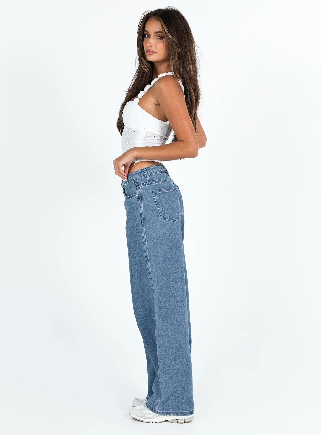 Maryanne Mid Rise Relaxed Jeans Mid Wash Denim Tall - Image 4