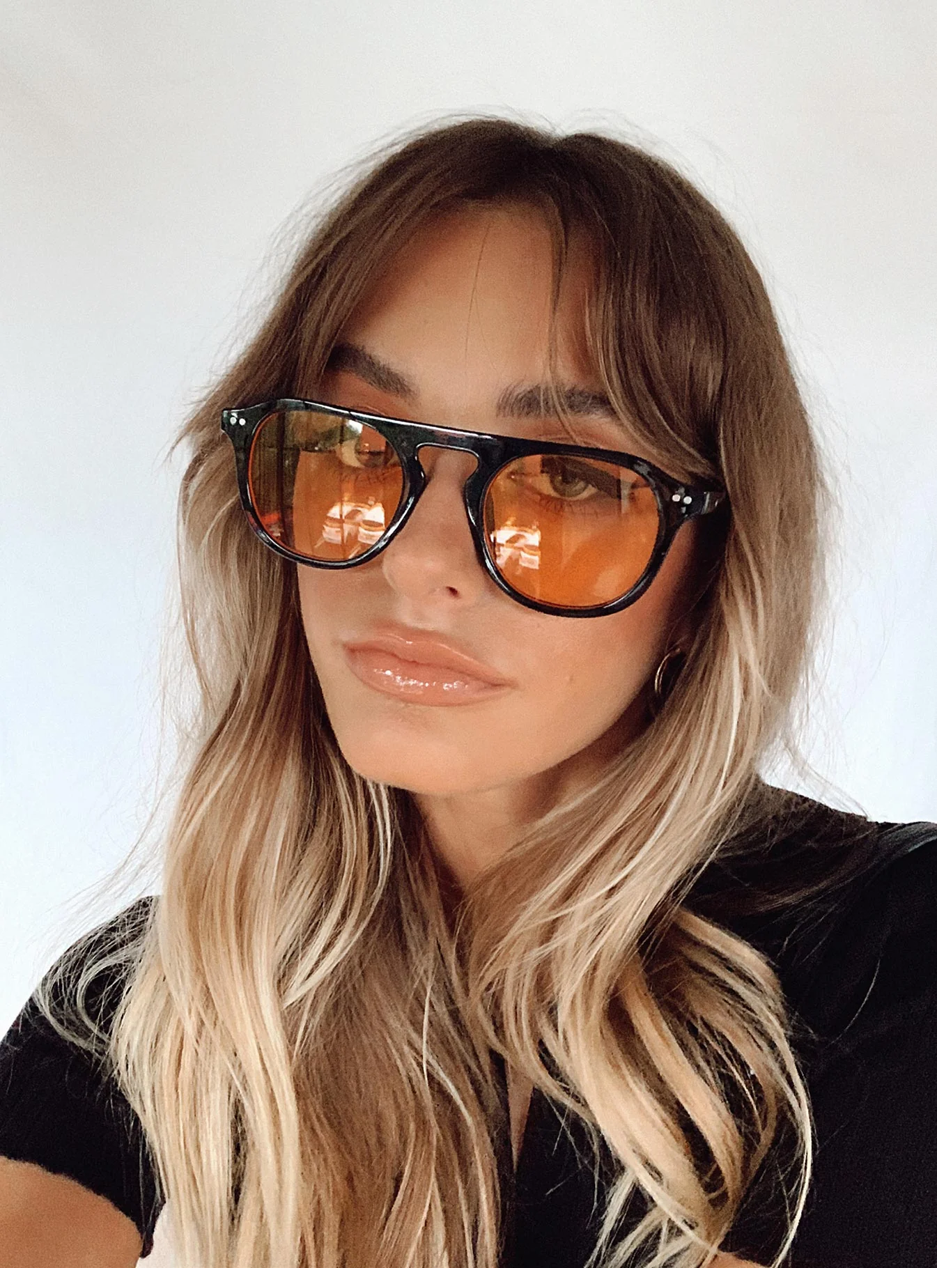 Matilda Sunglasses Black / Orange - Image 2