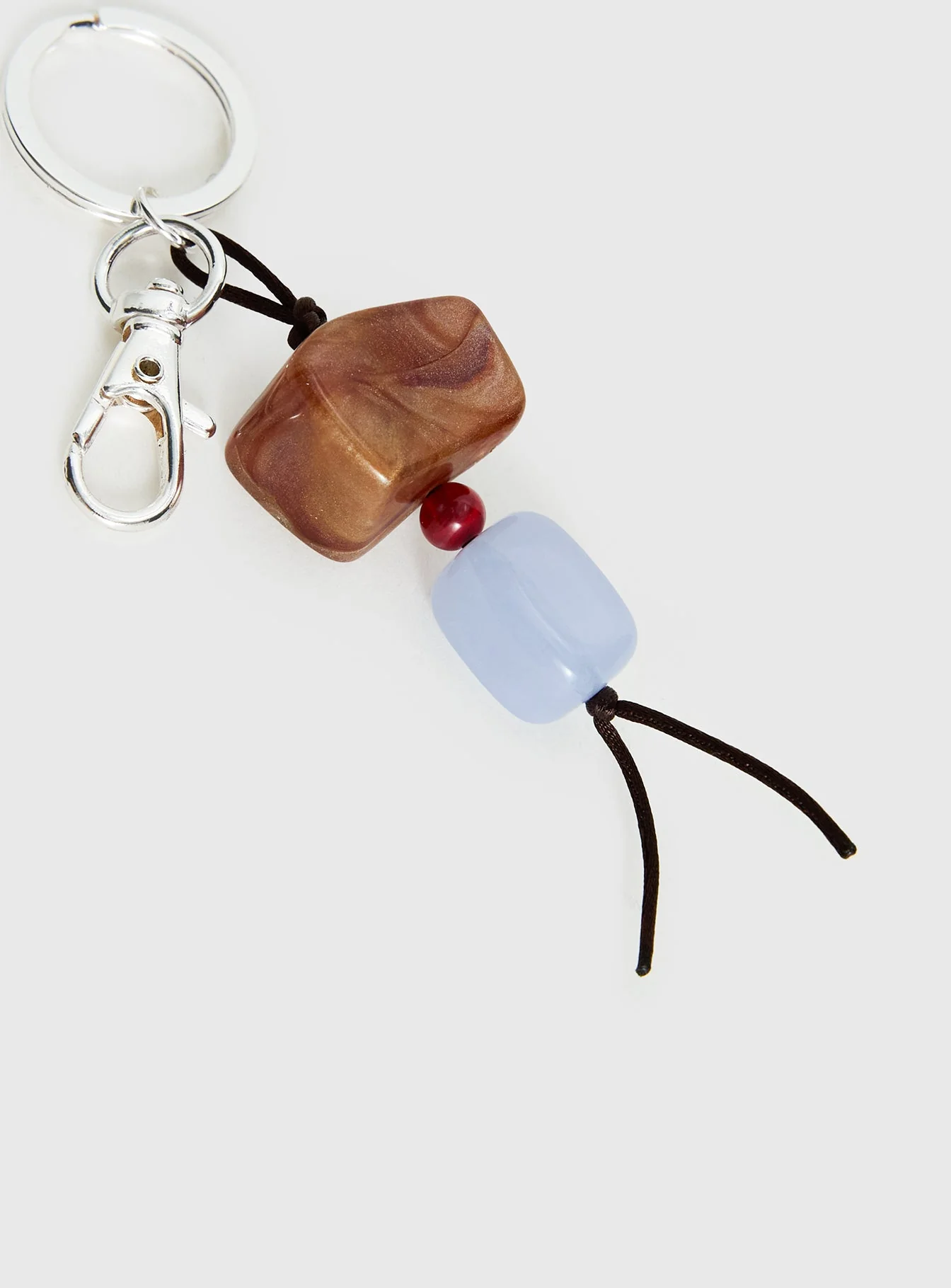 Mayberry Stone Detail Keychain Silver - Image 3