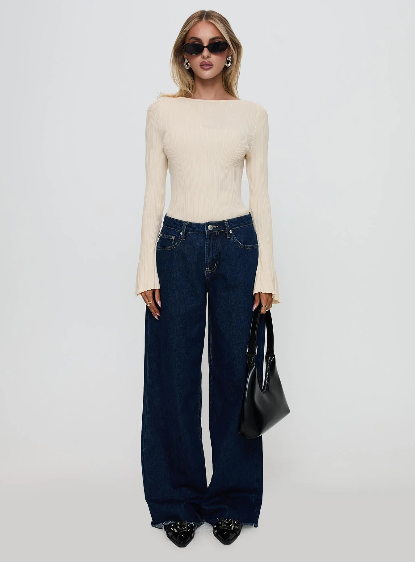 Mayok Long Sleeve Bodysuit Beige - Image 7