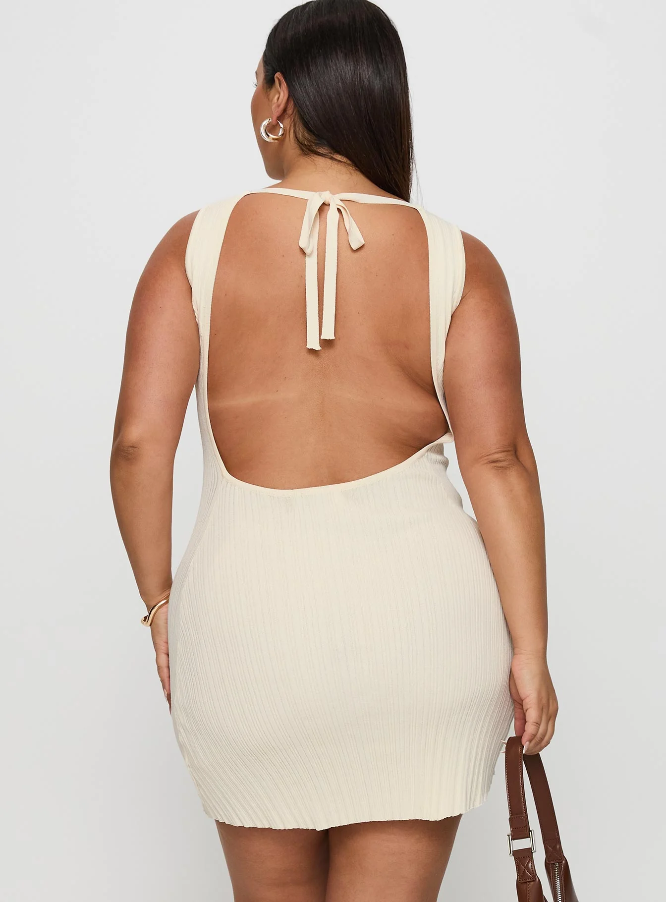 Mayok Mini Dress Cream Curve - Image 5