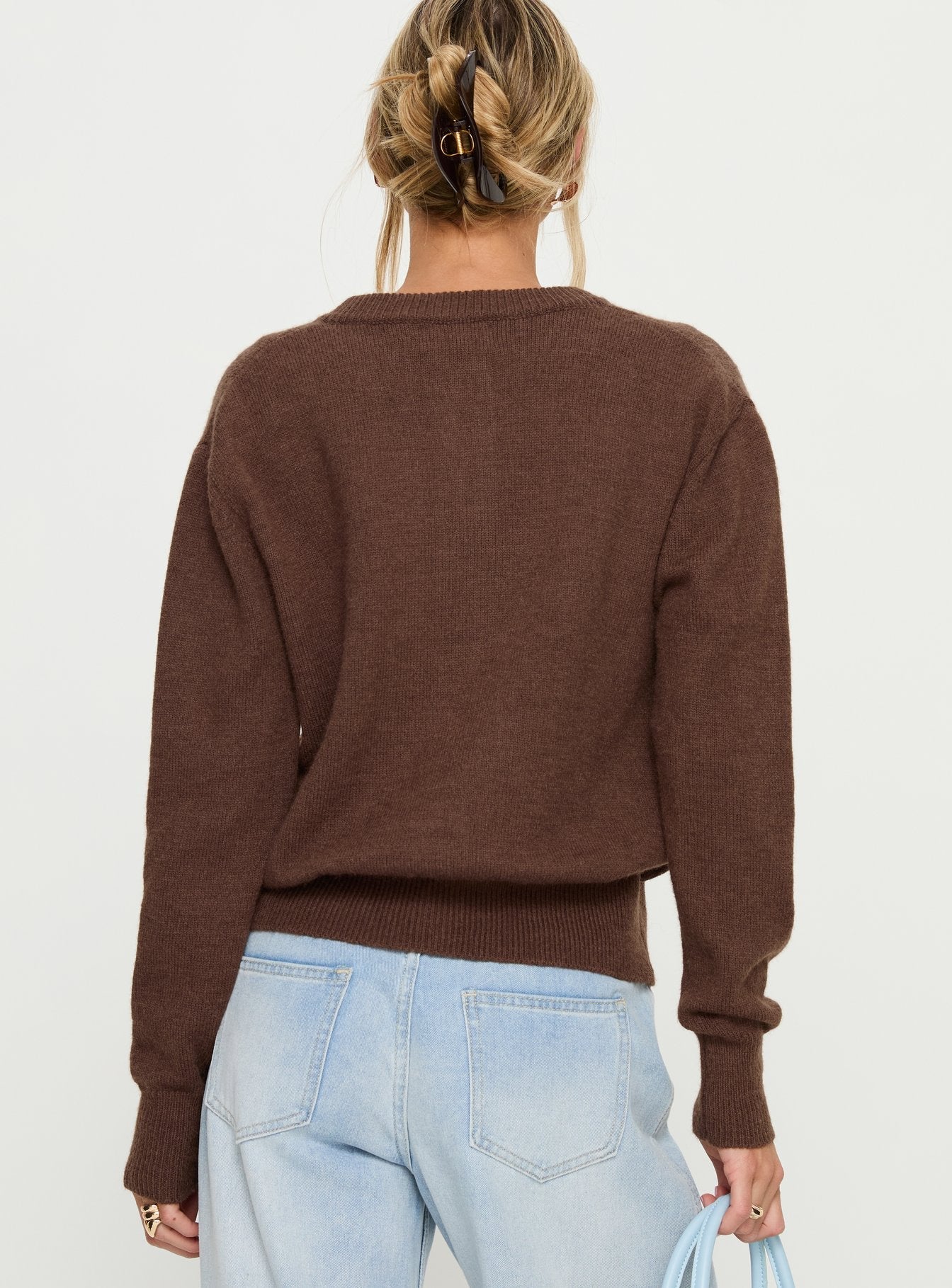 Melancholia Cardigan Chocolate - Image 5