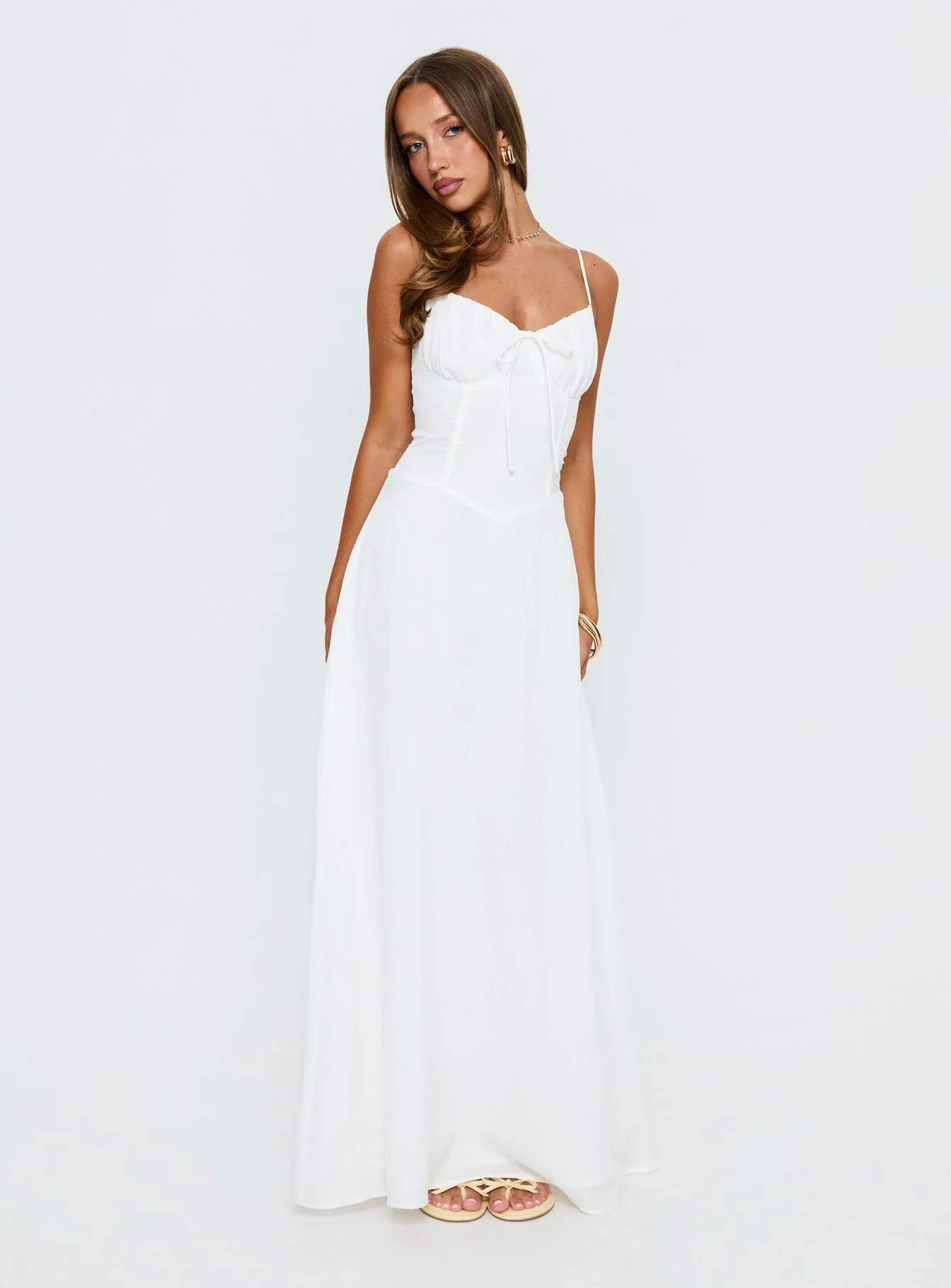 Members Only Maxi Dress White - Image 3
