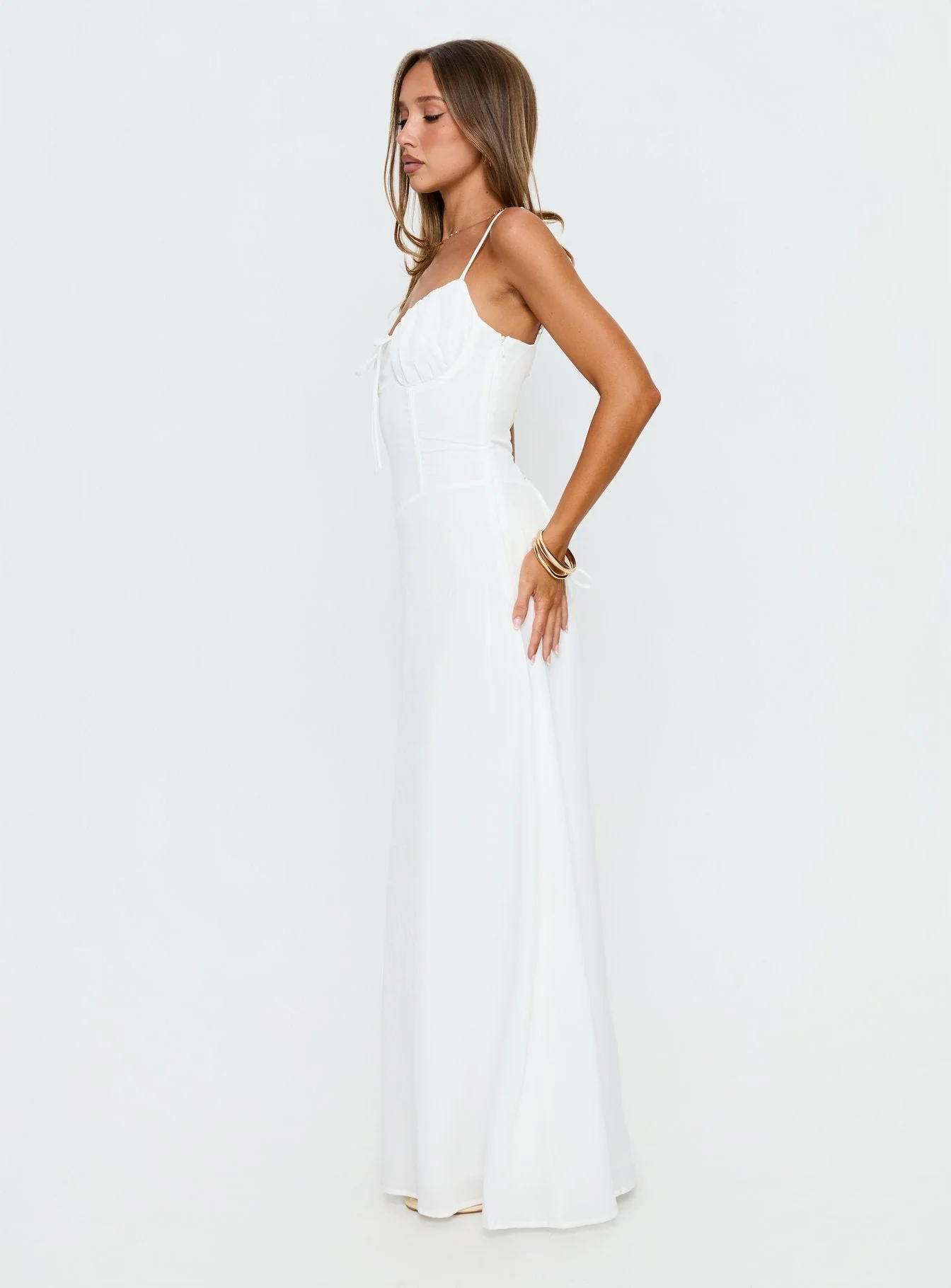 Members Only Maxi Dress White - Image 4