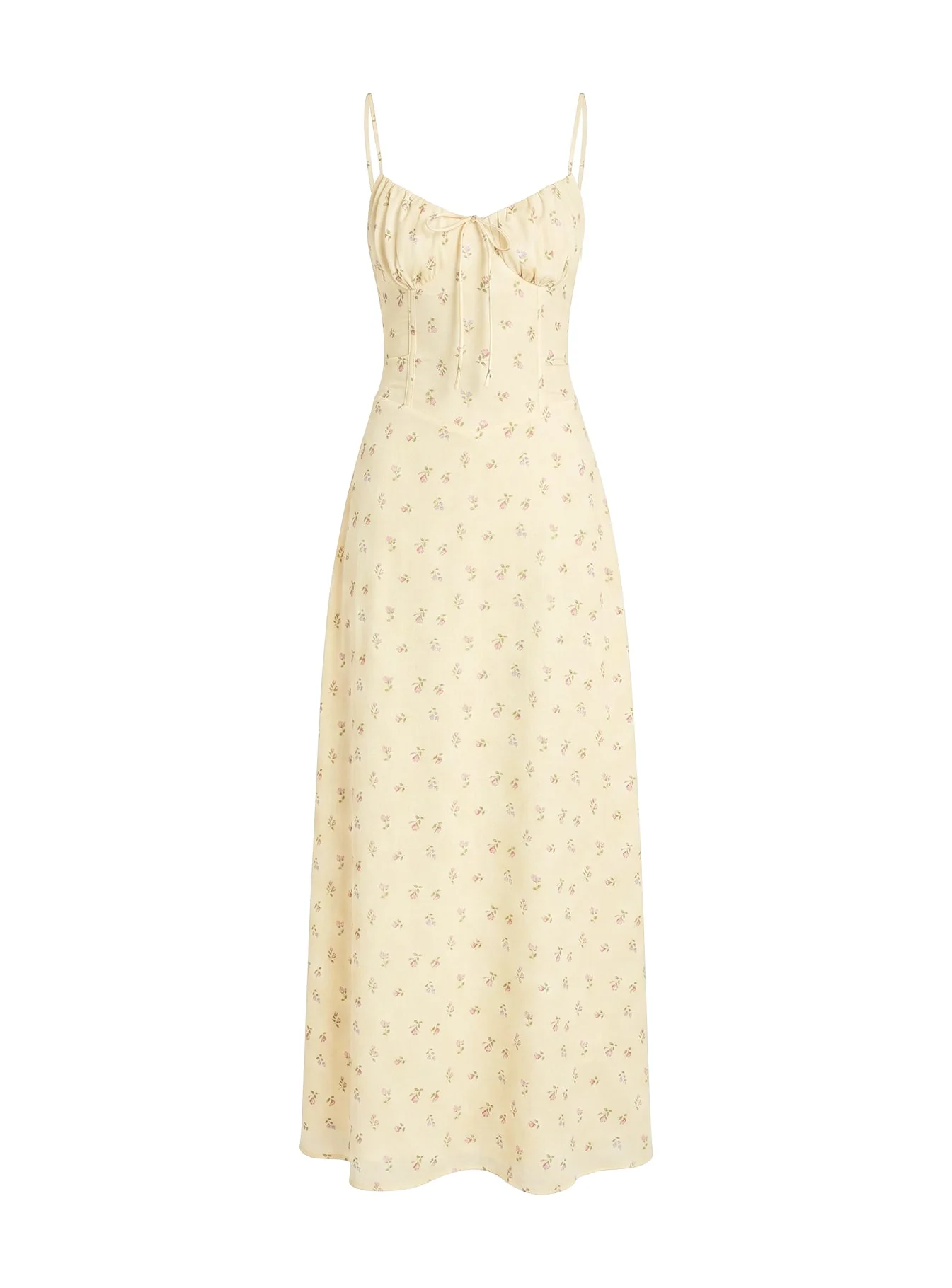 Members Only Maxi Dress Yellow Floral - Image 10