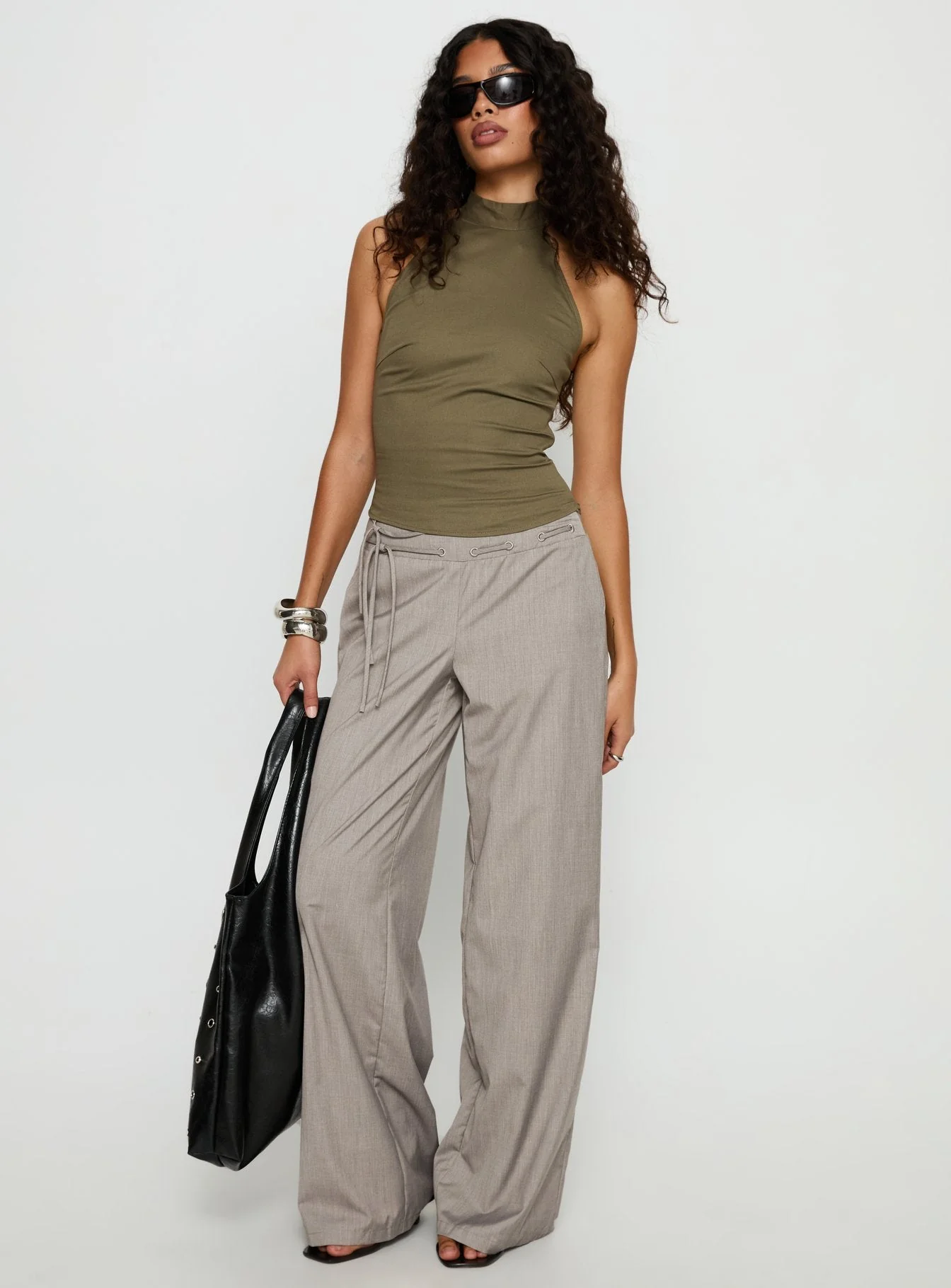 Merril Halter Top Khaki - Image 3
