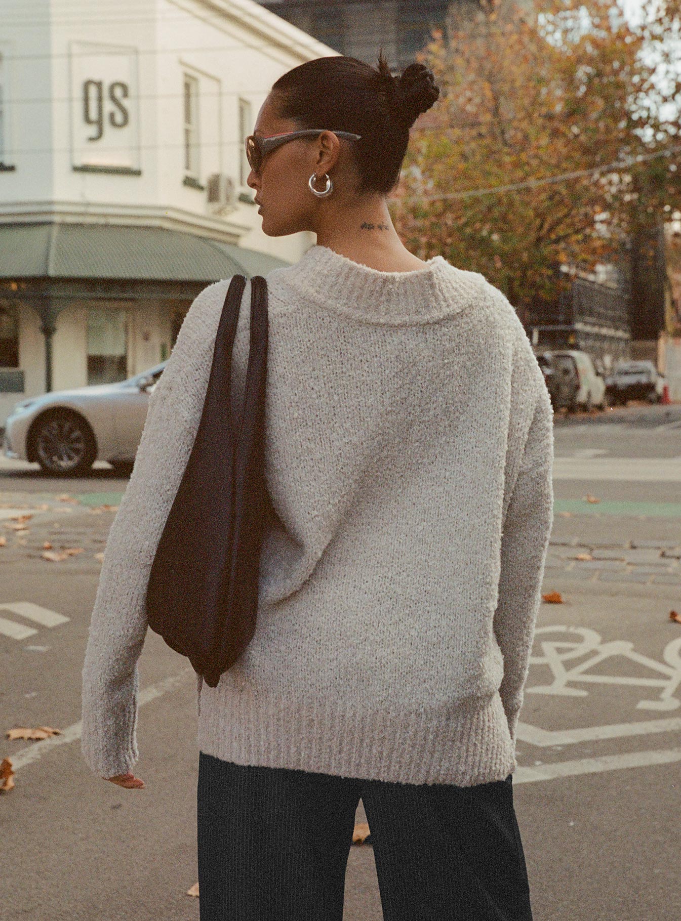 Mich Knit Sweater Beige - Image 4