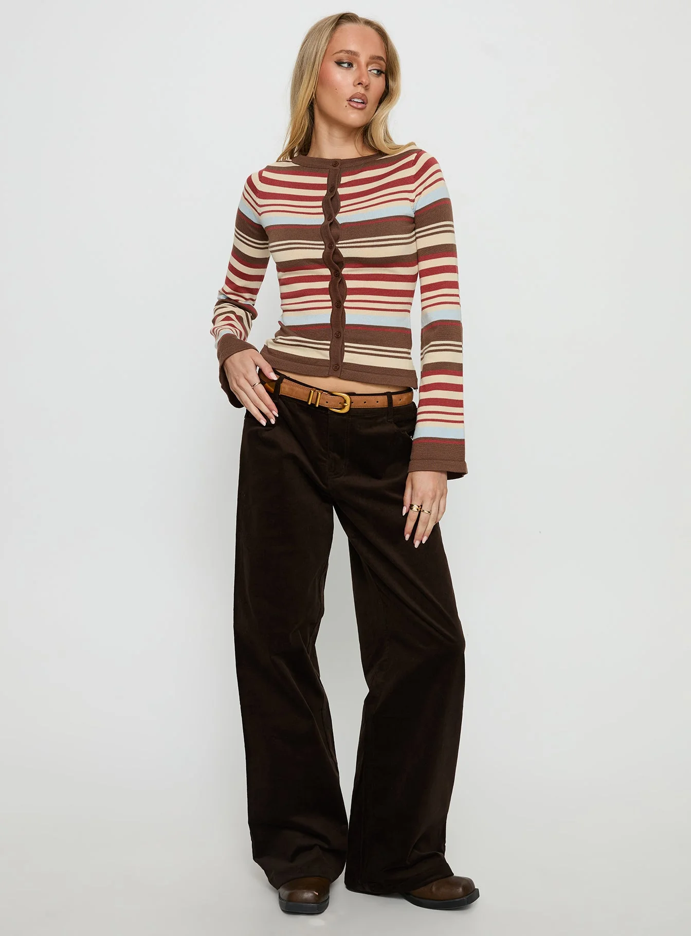 Milda Knit Cardigan Multi Stripe - Image 3