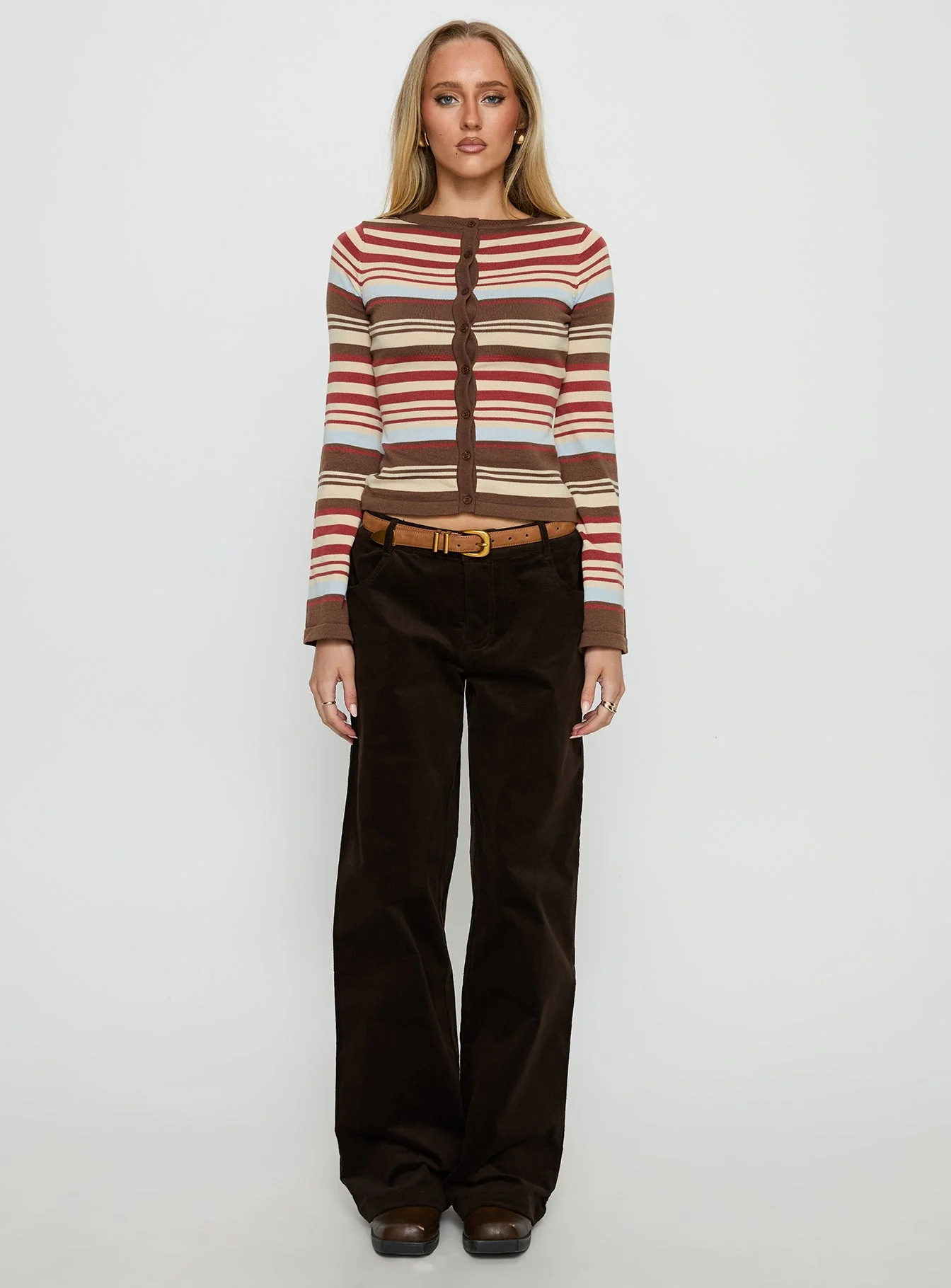 Milda Knit Cardigan Multi Stripe - Image 7