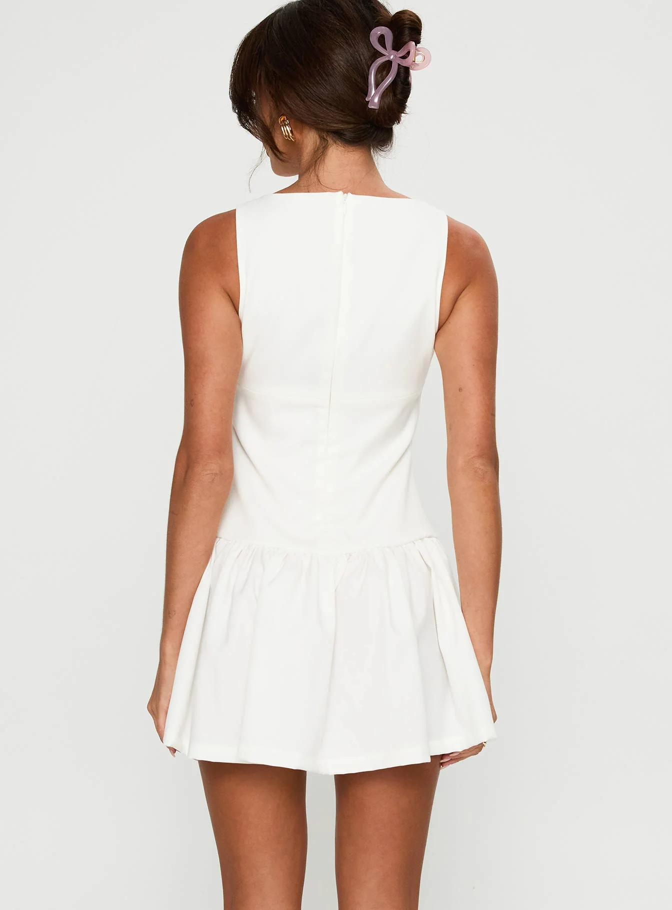 Milienne Mini Dress White - Image 5