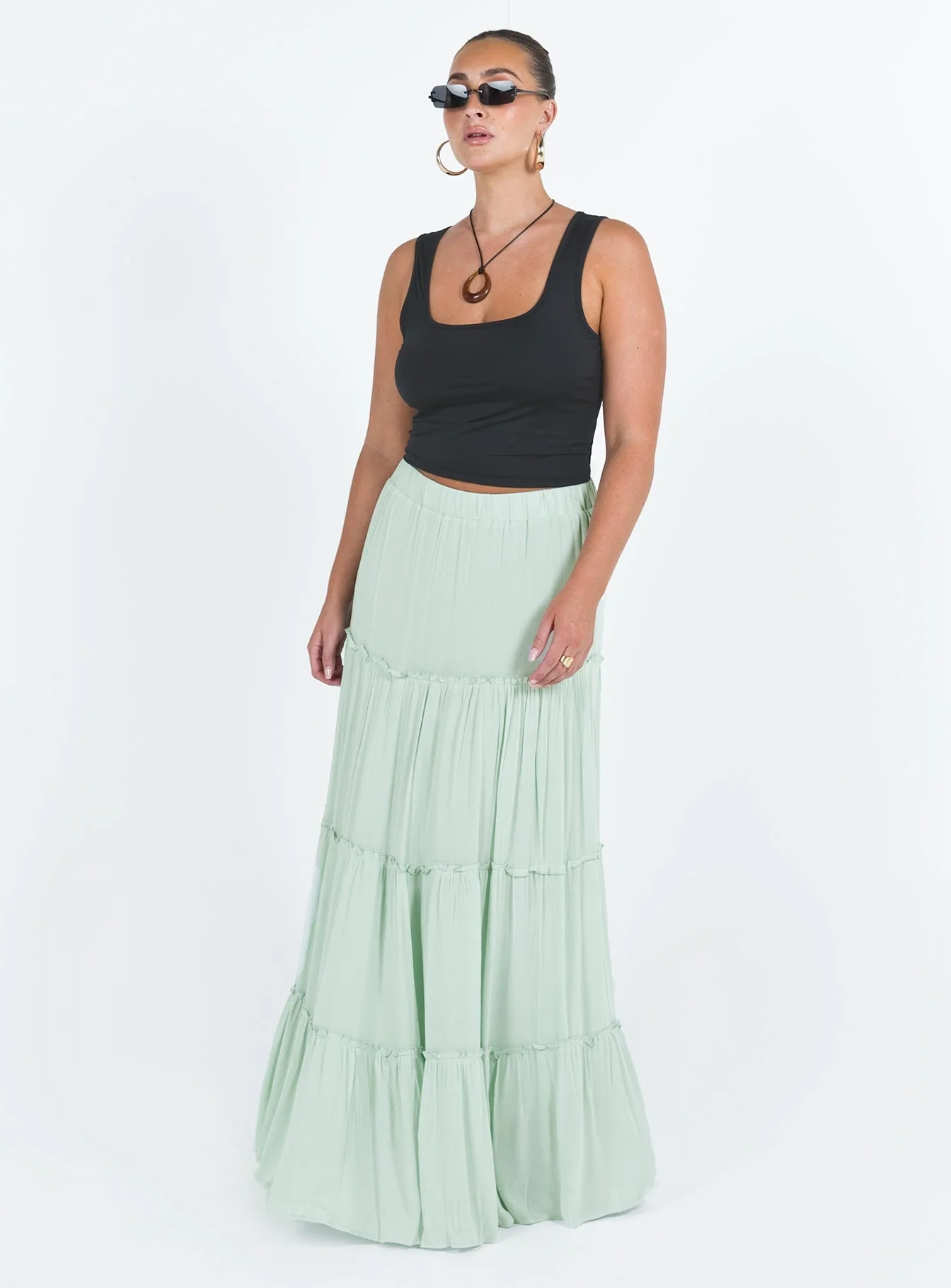Miriah Maxi Skirt Sage - Image 3