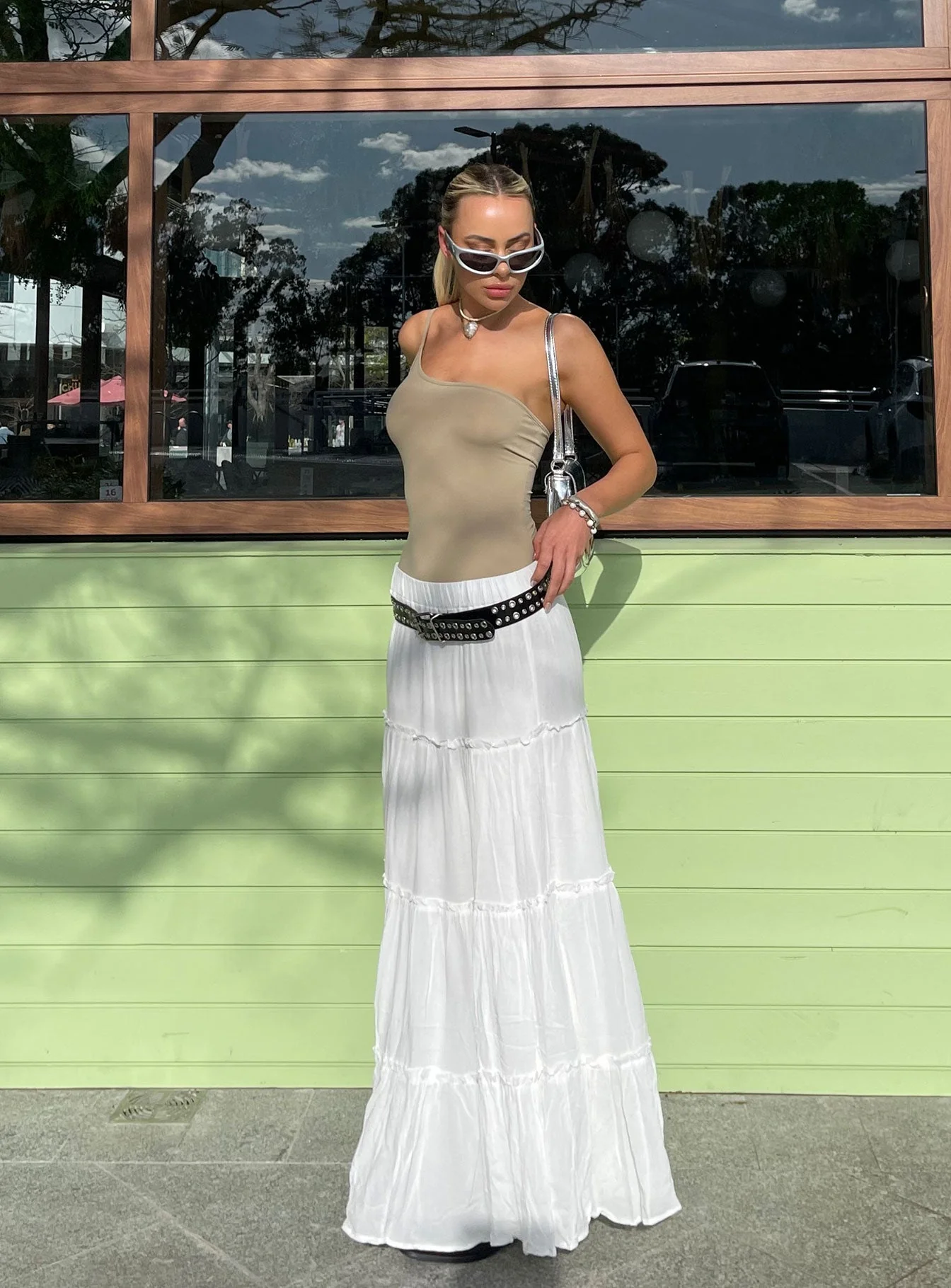 Miriah Maxi Skirt White - Image 13