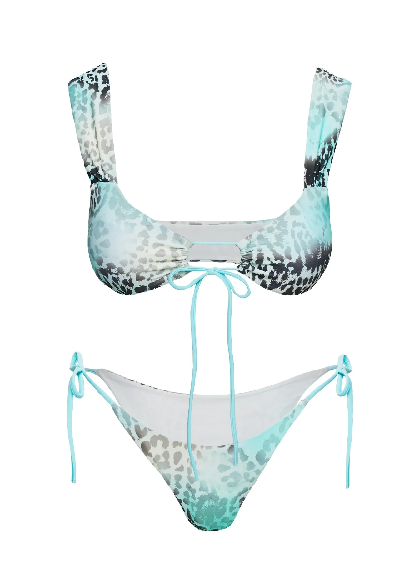 Missie Tie Side Bikini Bottom Leopard - Image 5