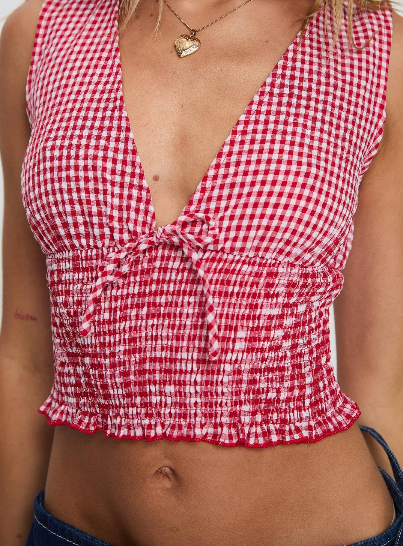 Mixing It Up Top Red / White - Image 6