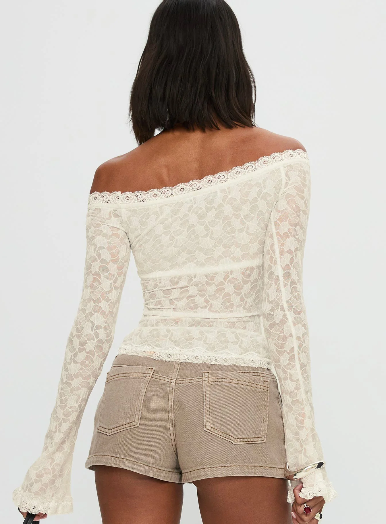 Mochapella Off The Shoulder Top White - Image 5