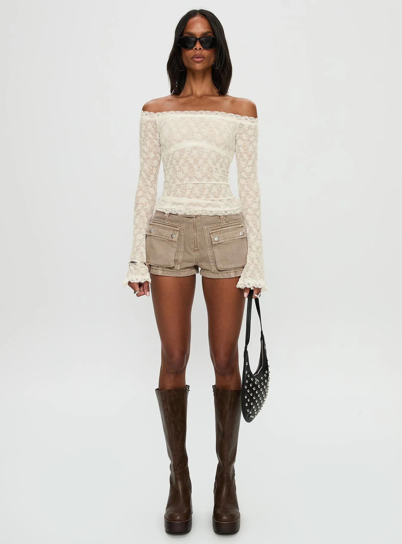 Mochapella Off The Shoulder Top White - Image 7